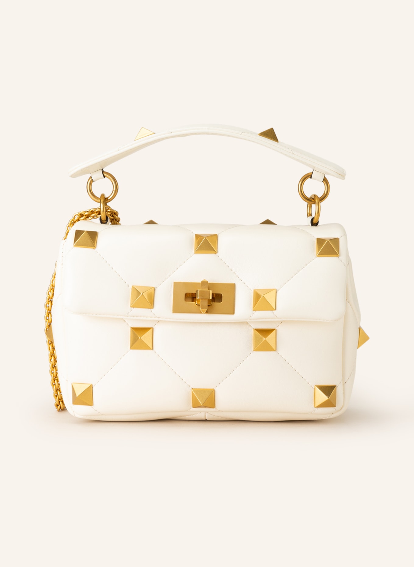 VALENTINO GARAVANI Handbag, Color: ECRU/ GOLD (Image 1)