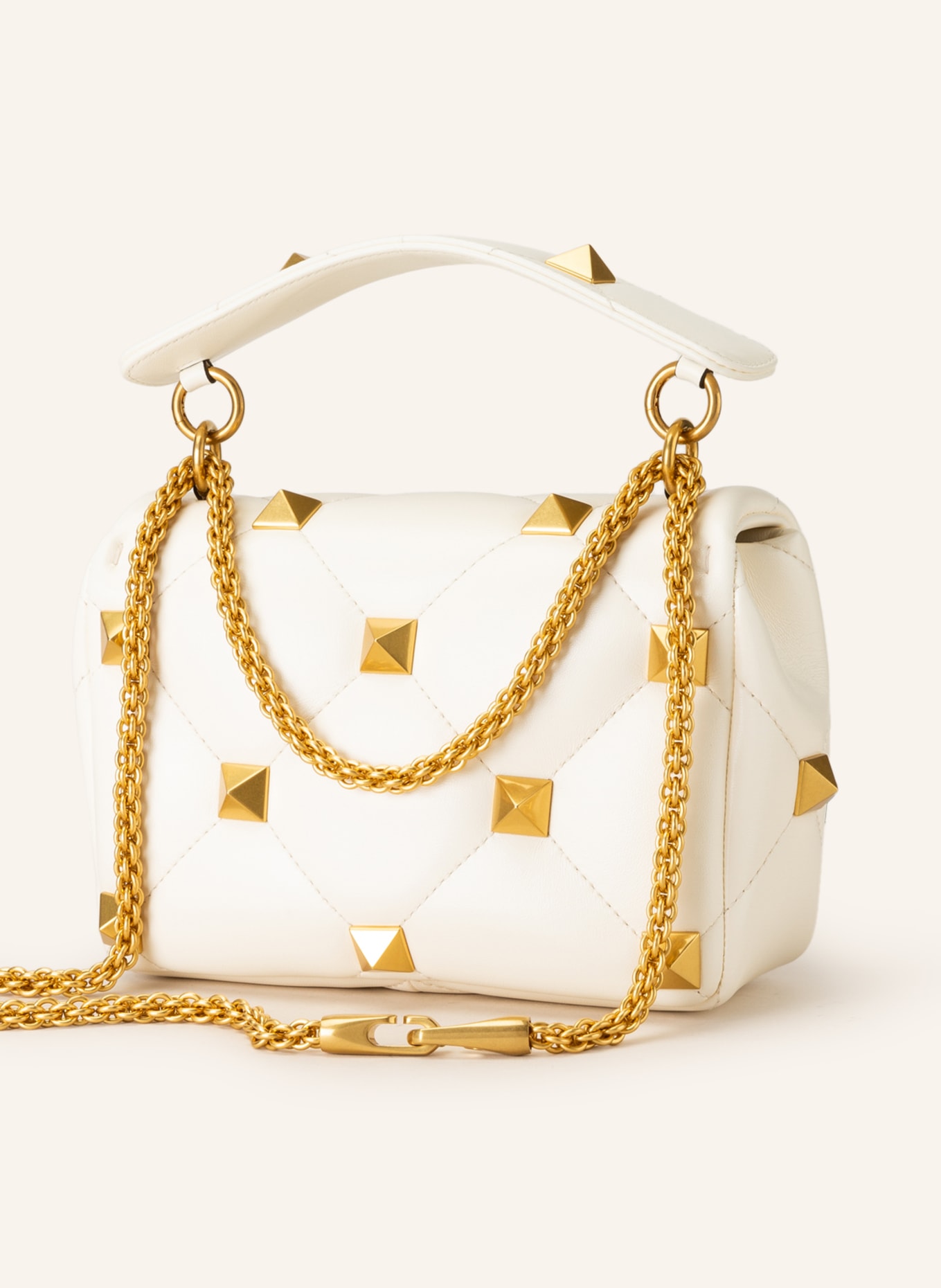 VALENTINO GARAVANI Handbag, Color: ECRU/ GOLD (Image 2)
