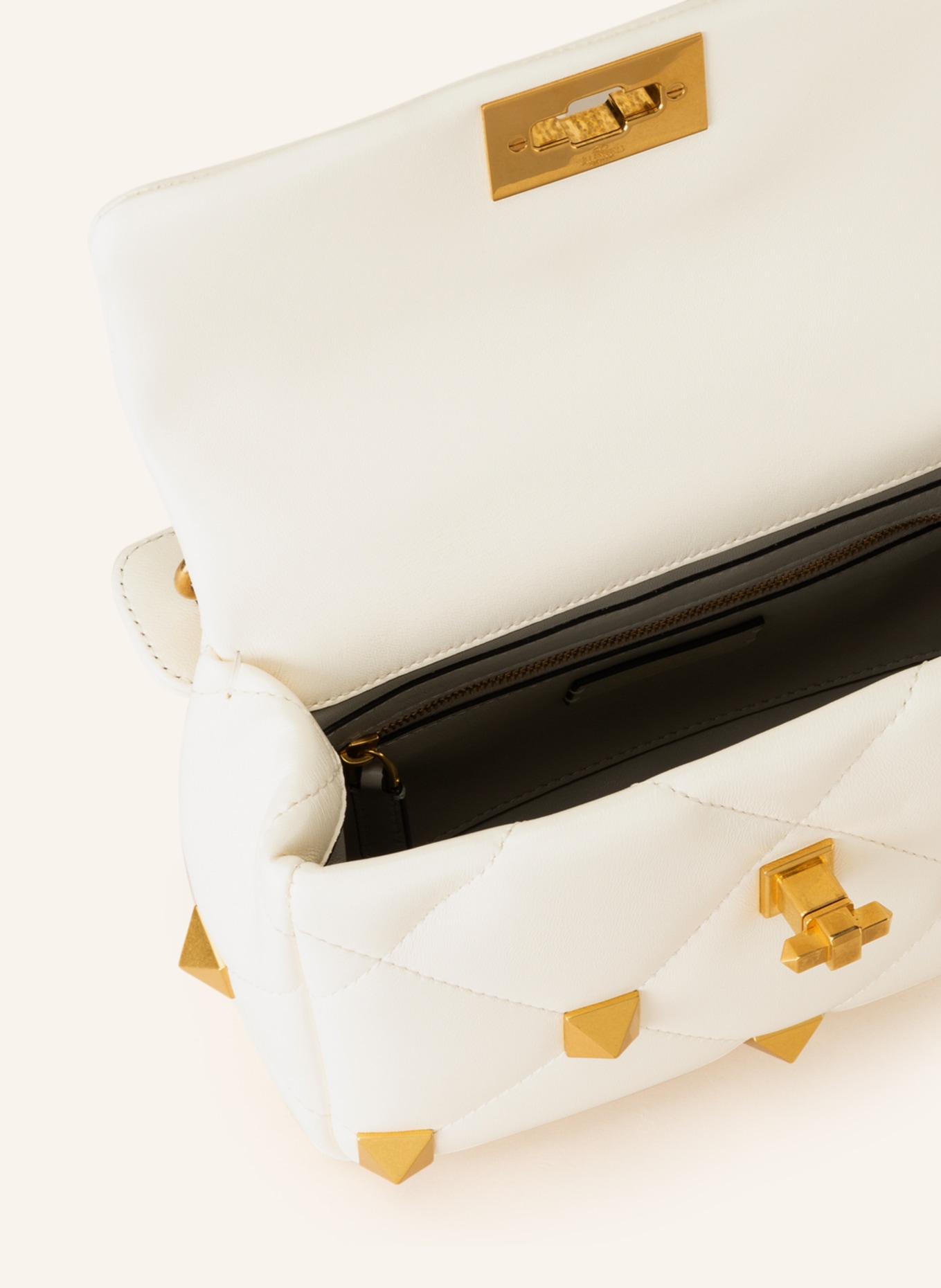 VALENTINO GARAVANI Handbag, Color: ECRU/ GOLD (Image 3)