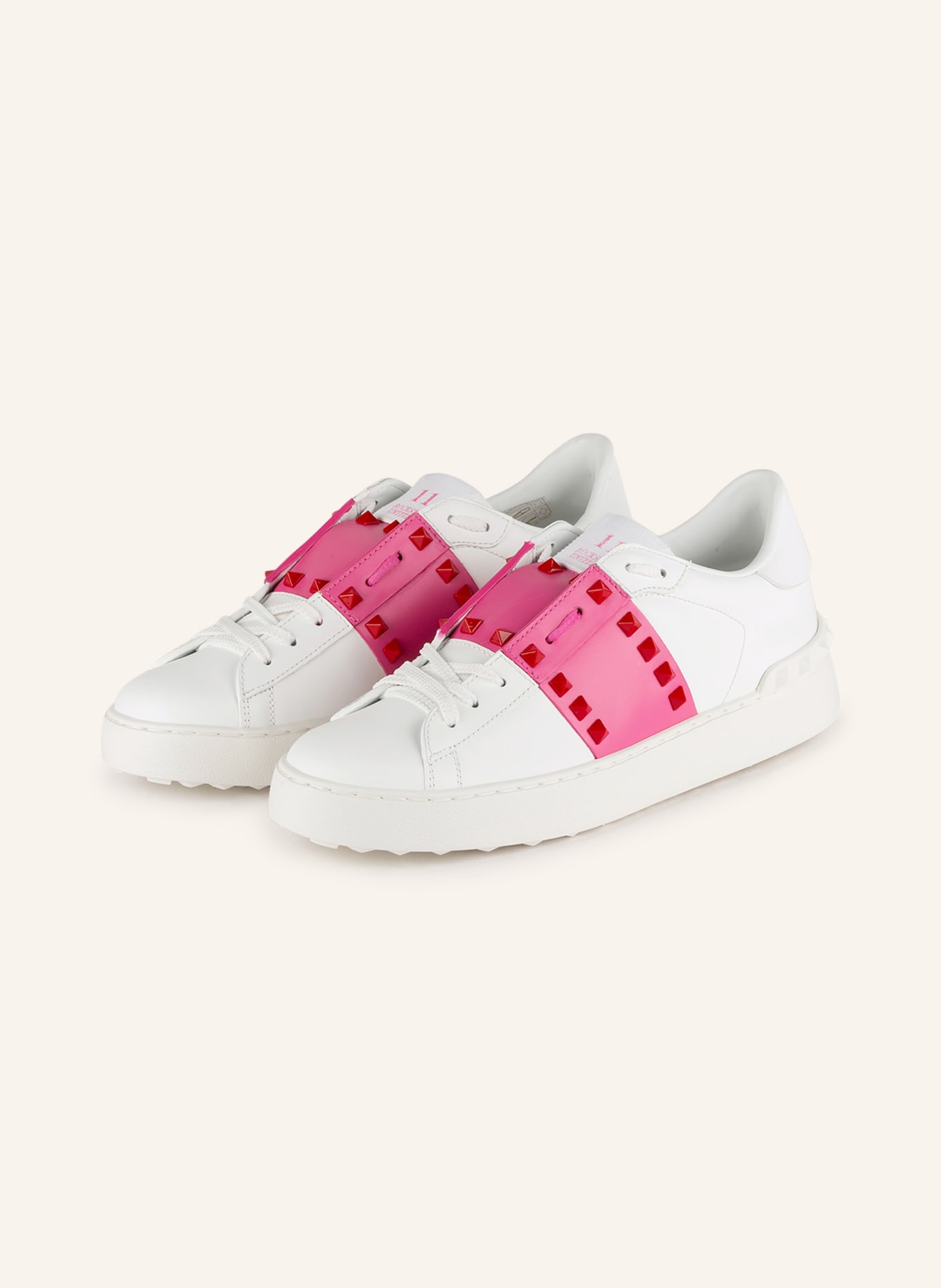 GARAVANI Sneakers ROCKSTUD in white/ pink | Breuninger