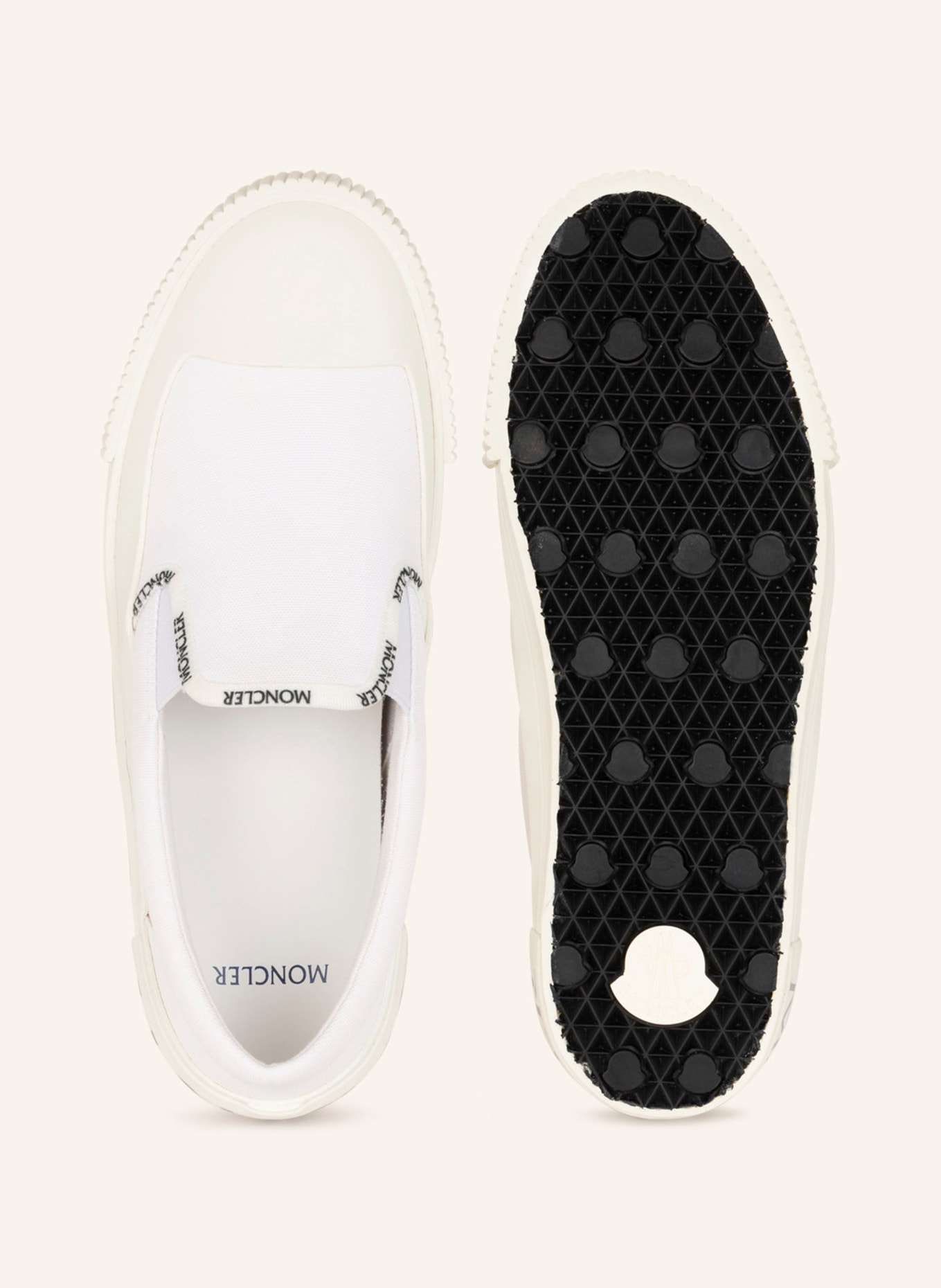 MONCLER Slip-on sneakers GLISSIERE , Color: WHITE (Image 5)