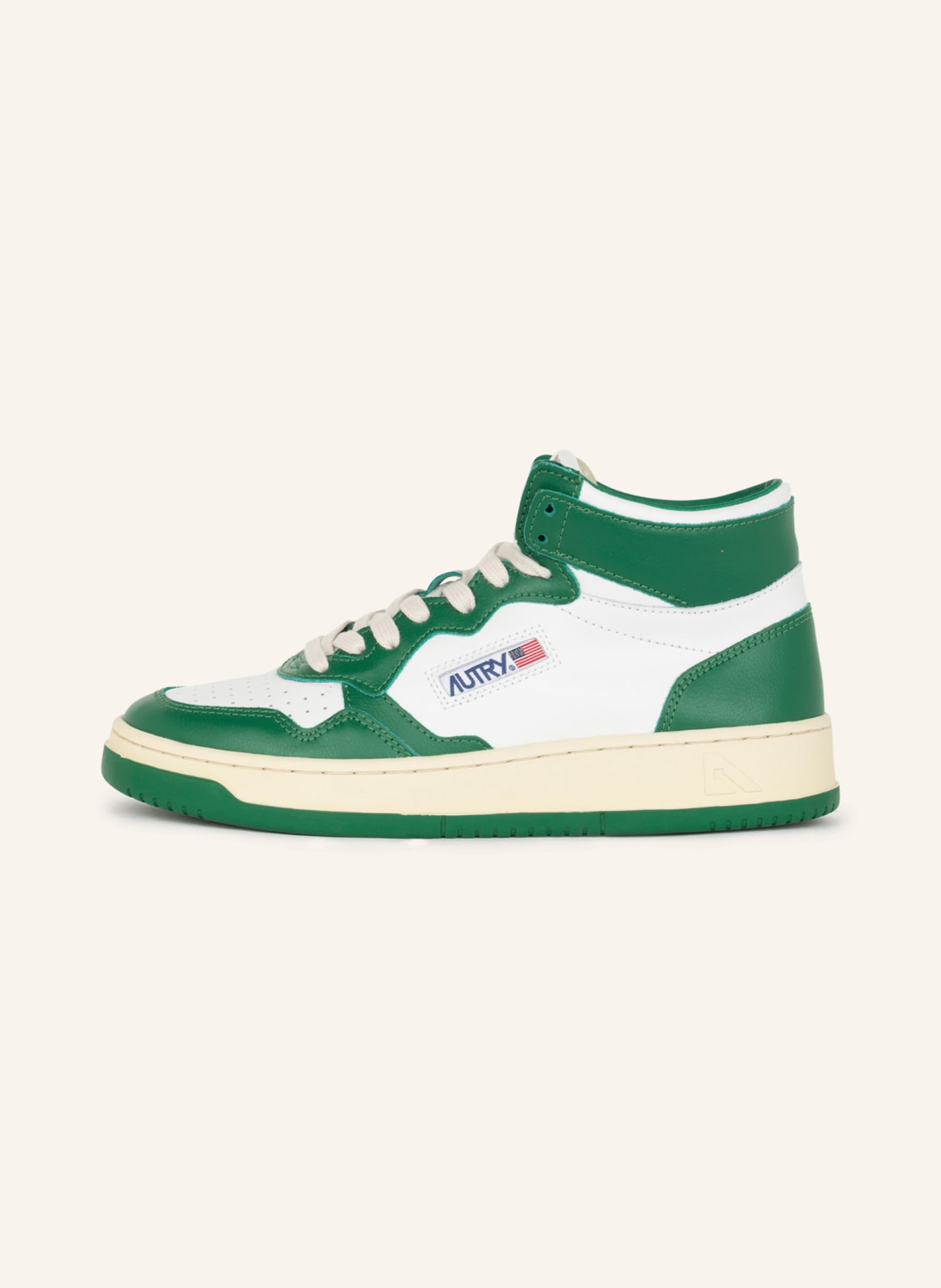 AUTRY Hightop-Sneaker MEDALIST MID WB: WEISS/ GRÜN