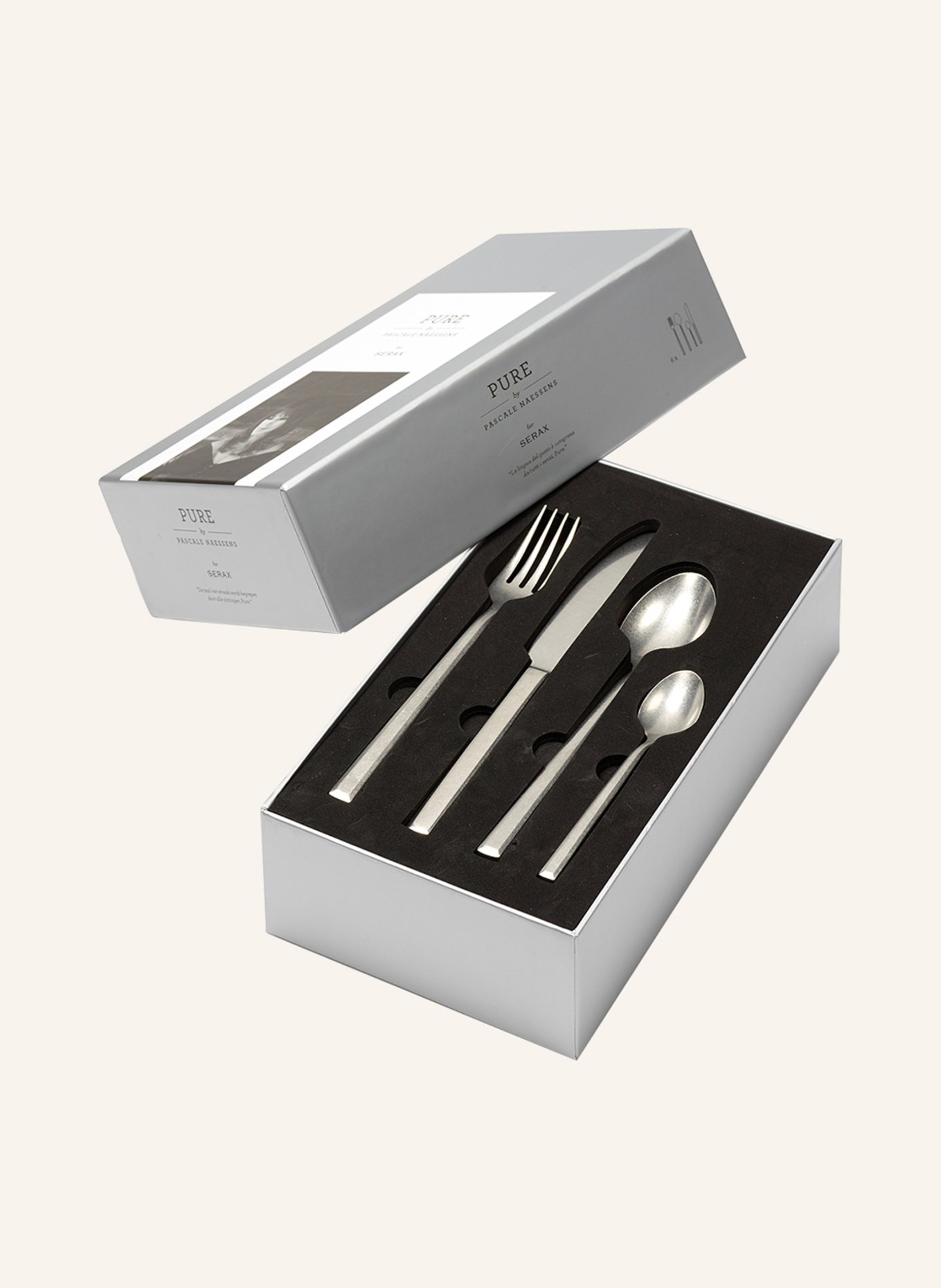 SERAX 24-piece Cutlery set PURE , Color: SILVER (Image 2)