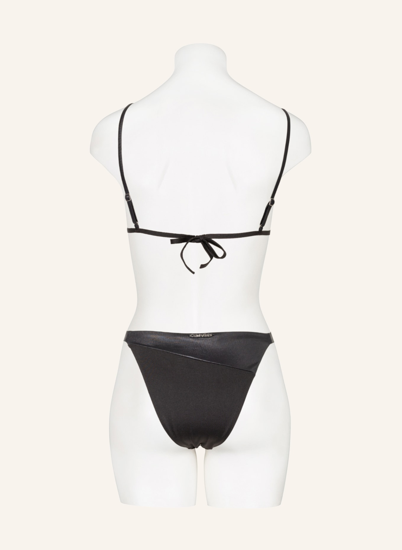 Calvin Klein Brazillian-Bikini-Hose DUO SHINE , Farbe: SCHWARZ (Bild 3)