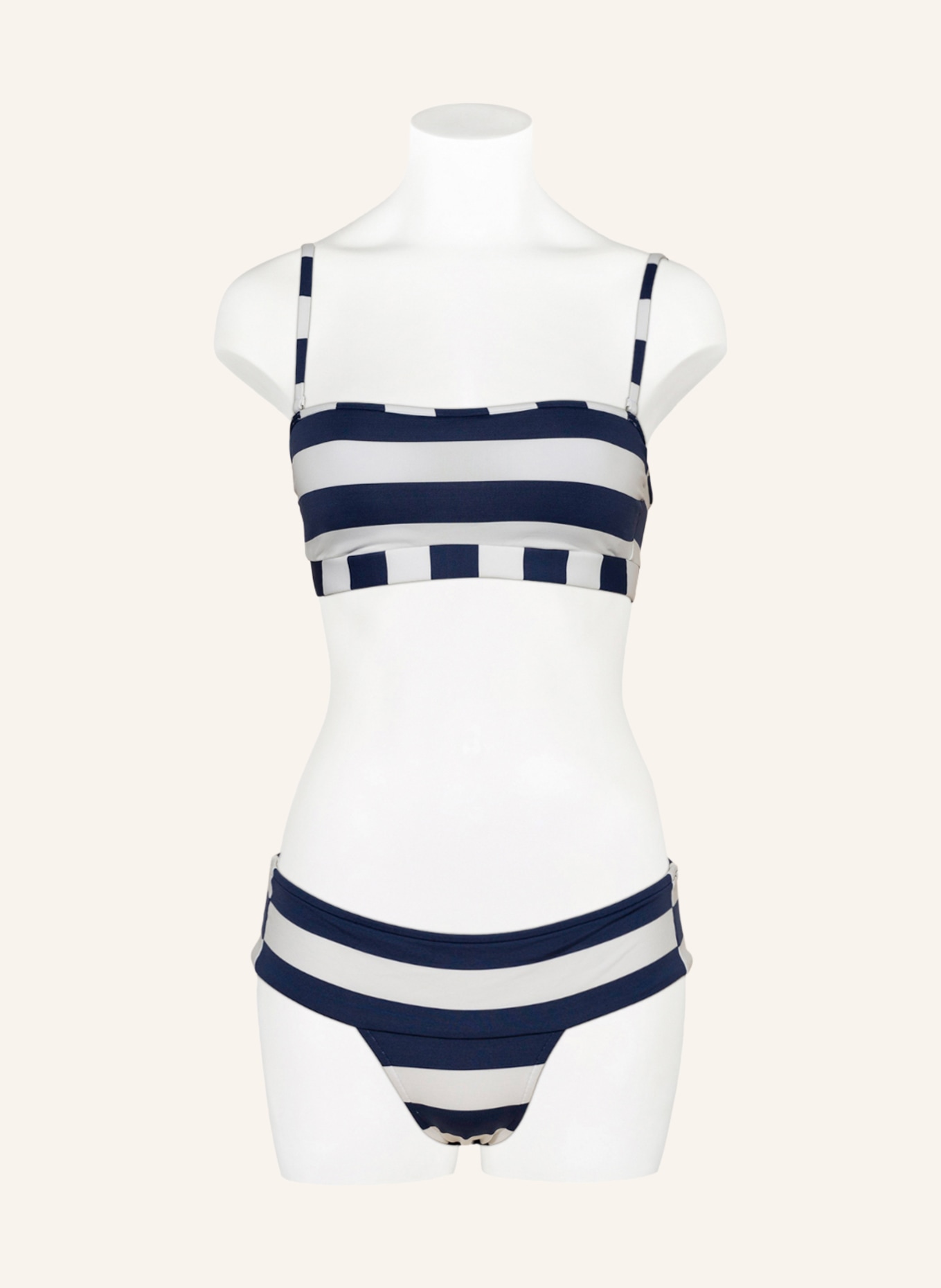 ANDRES SARDA Bralette bikini top CURIE, Color: BLUE/ WHITE (Image 2)