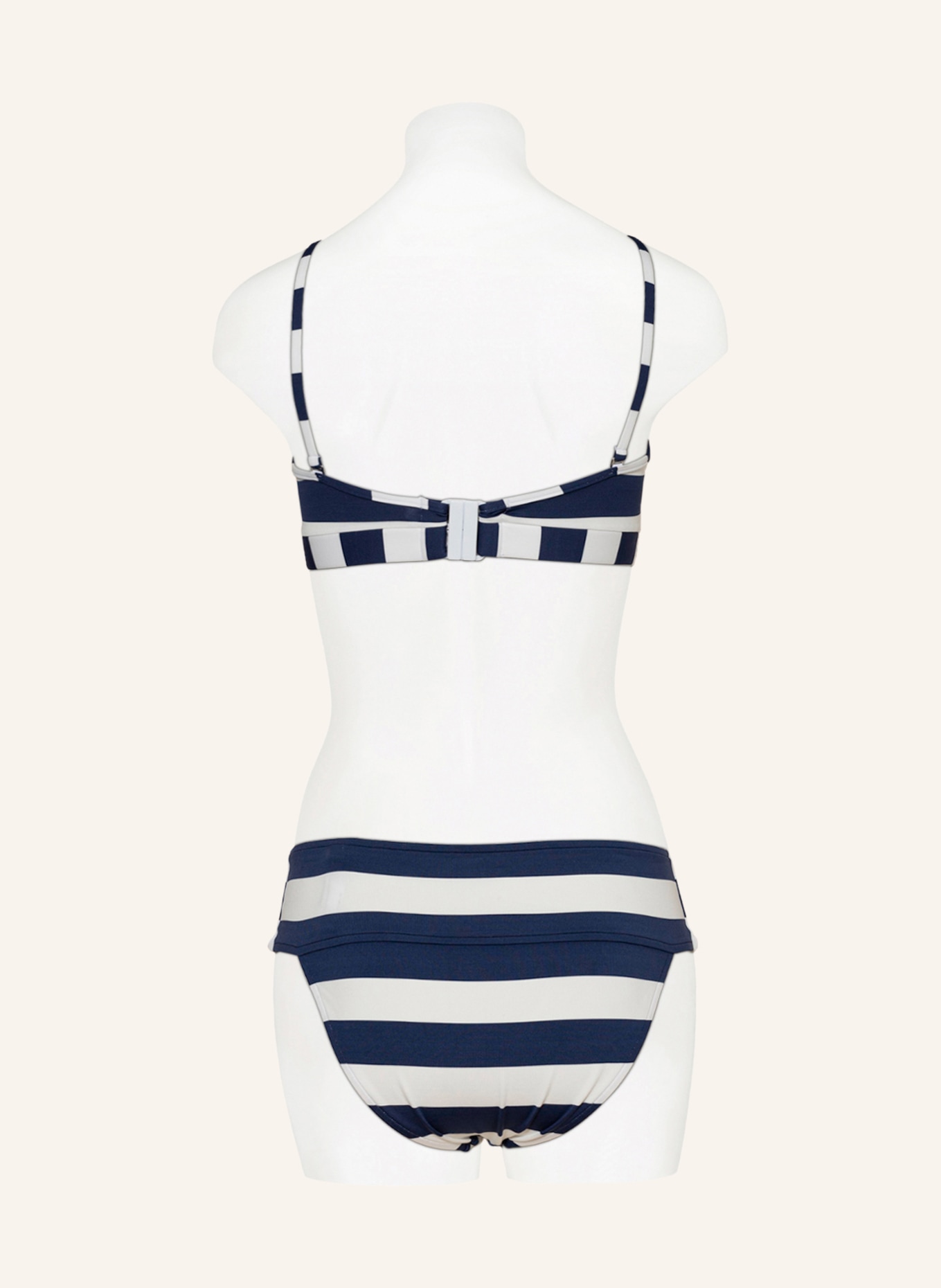 ANDRES SARDA Bralette bikini top CURIE, Color: BLUE/ WHITE (Image 3)