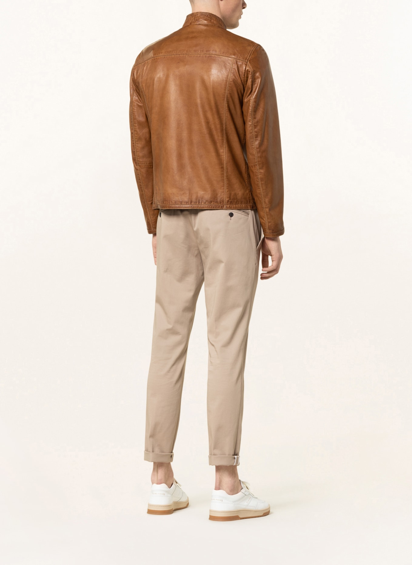 MILESTONE Leather jacket MS-MARCO, Color: COGNAC (Image 3)