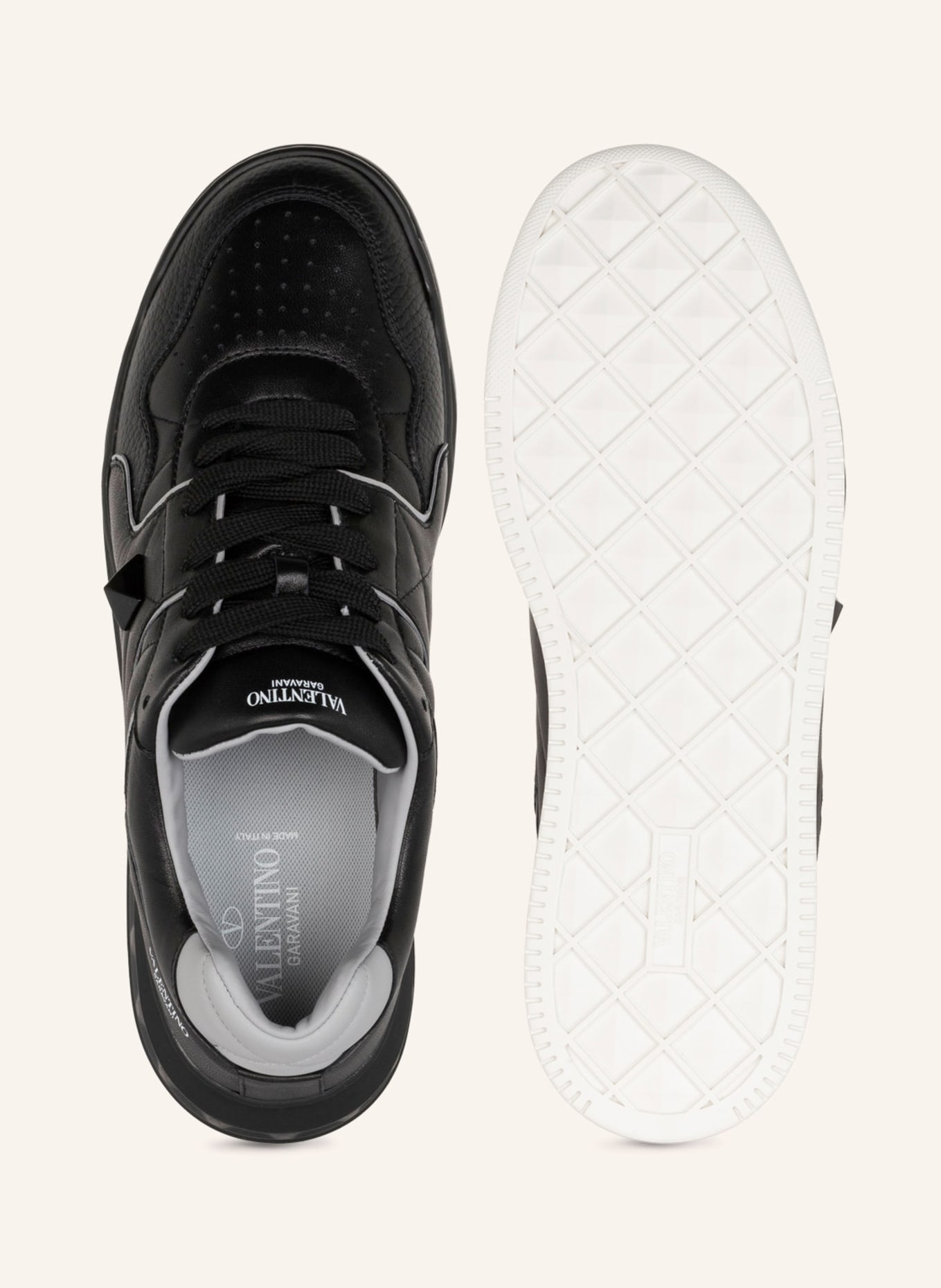VALENTINO GARAVANI Sneakers ONE STUD with rivet trim, Color: BLACK (Image 5)