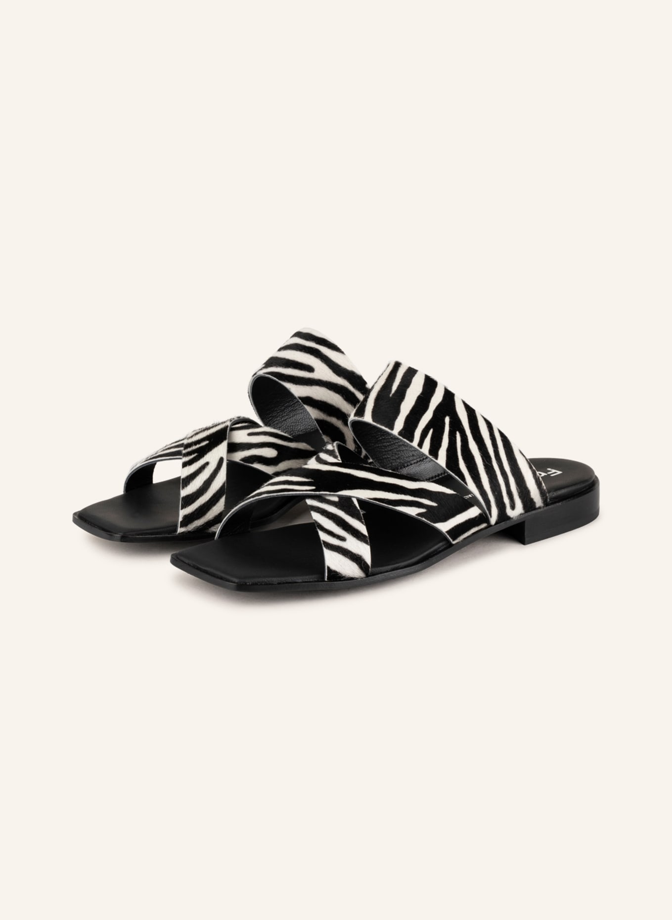 Fru.it Slides , Color: BLACK/ WHITE (Image 1)