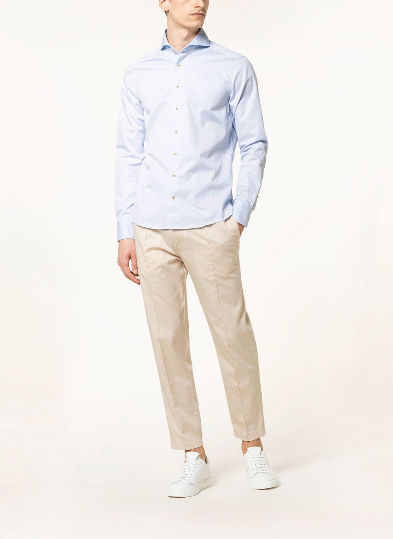 Stenströms Shirt slim fit , Color: WHITE/ LIGHT BLUE (Image 2)