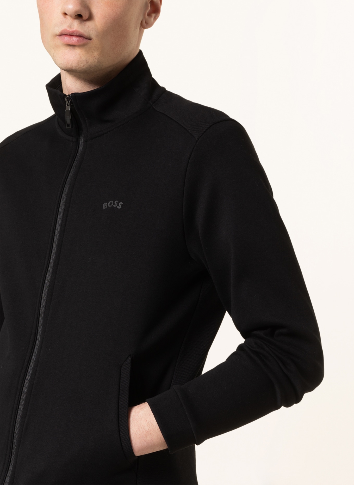 BOSS Sweat jacket SKAZ, Color: BLACK (Image 4)