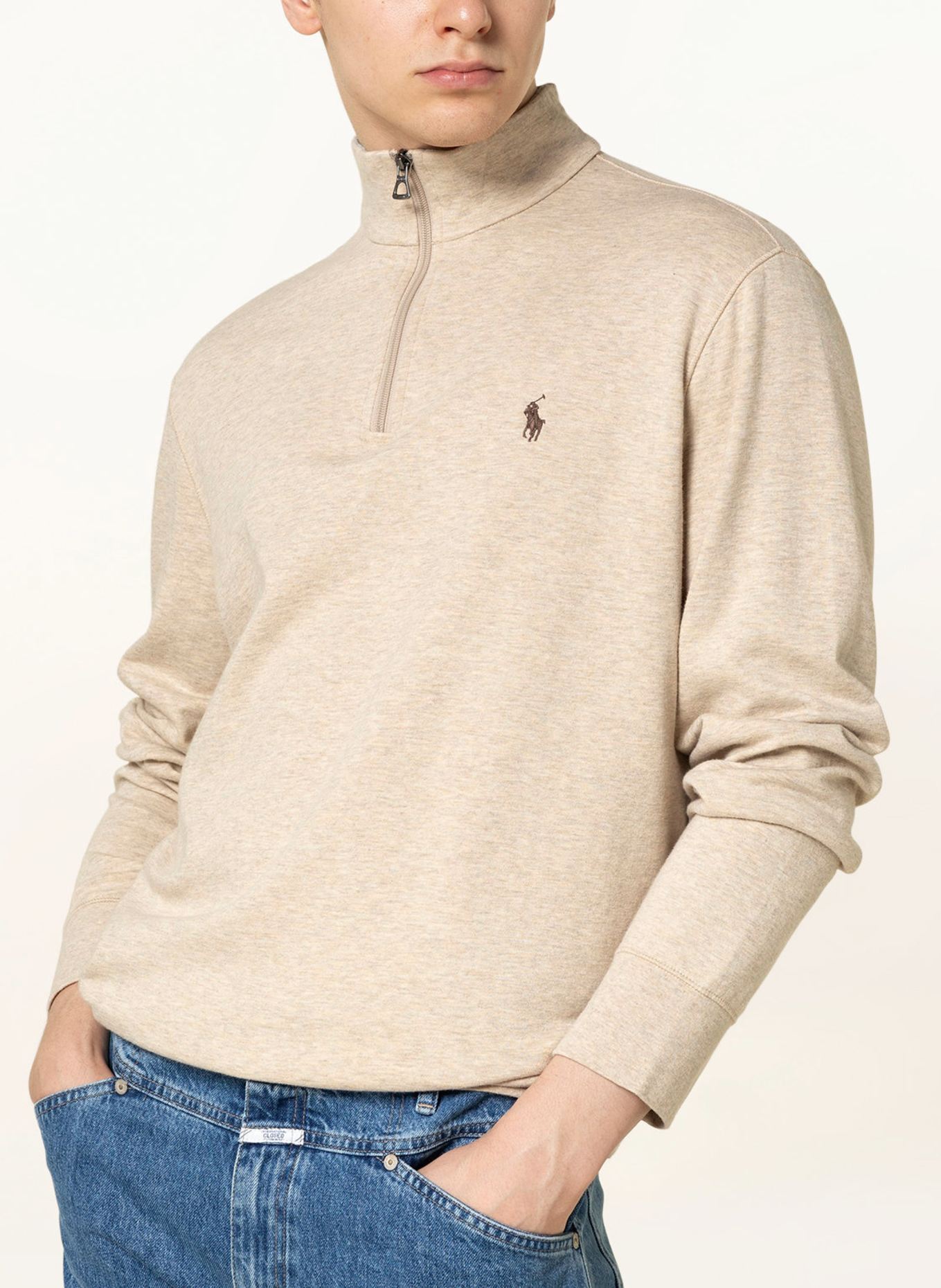 POLO RALPH LAUREN Sweat-Troyer: HELLBRAUN