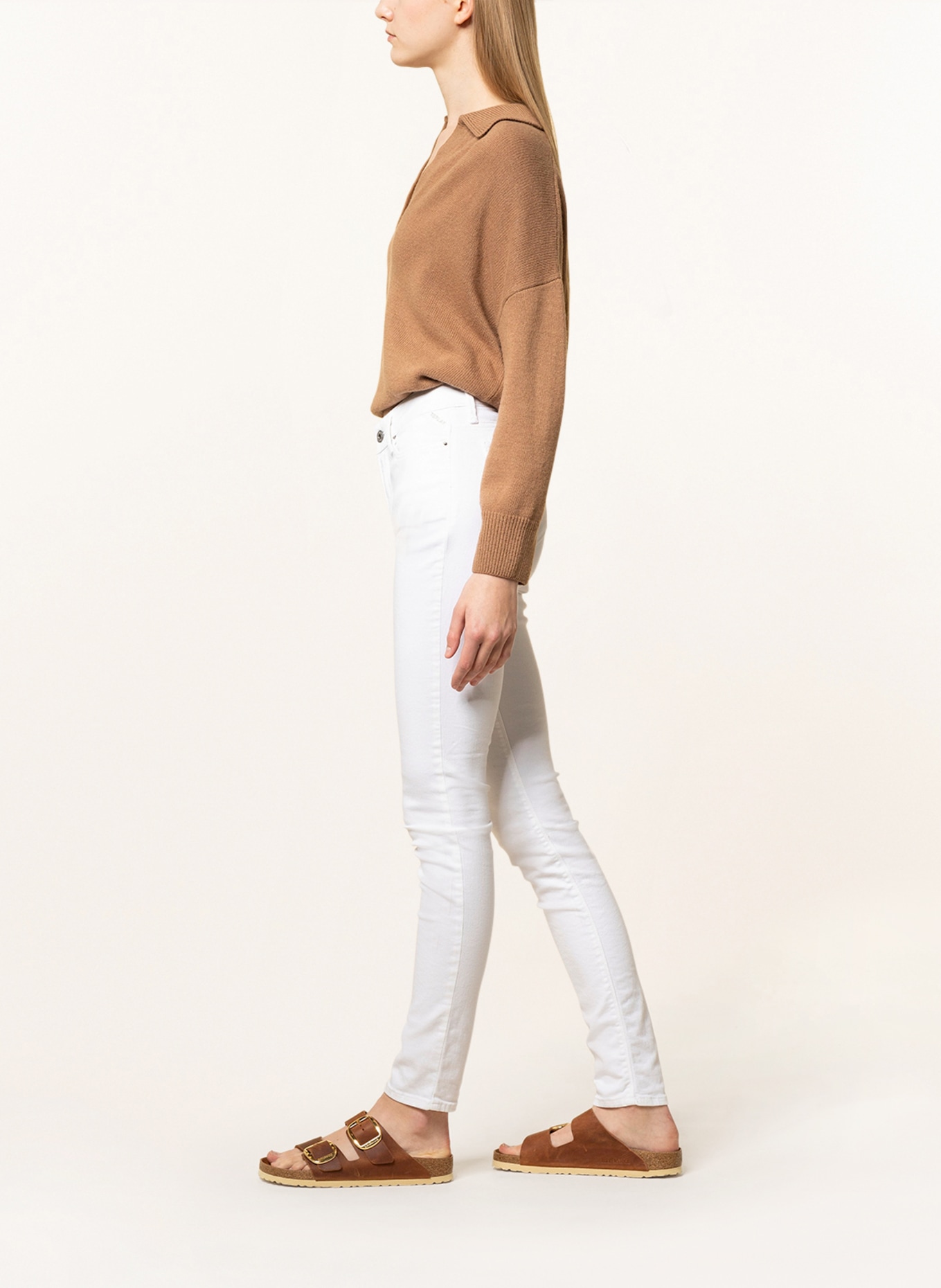 REPLAY Skinny Jeans LUZIEN , Farbe: 001 WHITE (Bild 4)