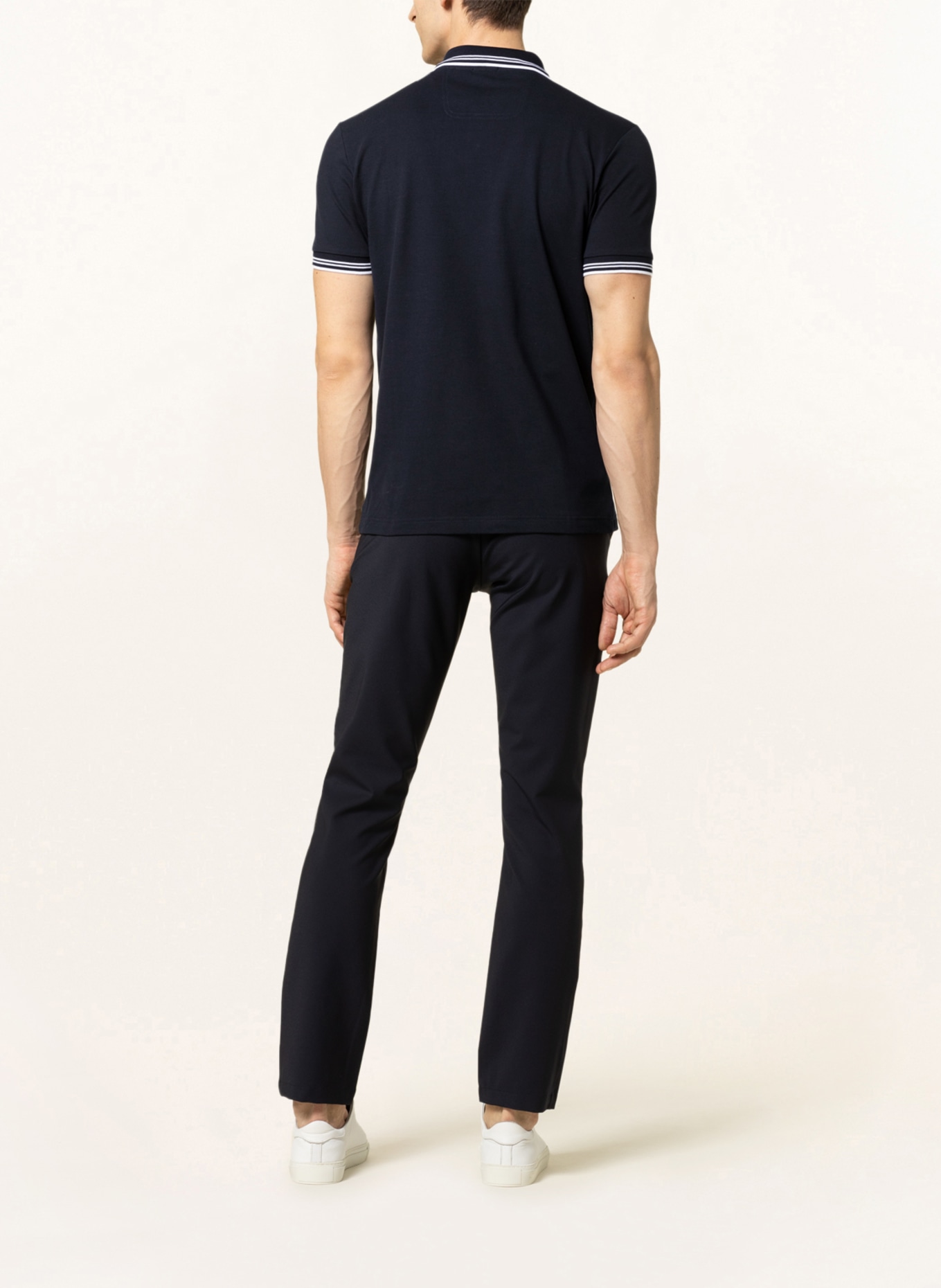 BOSS Piqué-Poloshirt PAUL Slim Fit, Farbe: DUNKELBLAU (Bild 3)