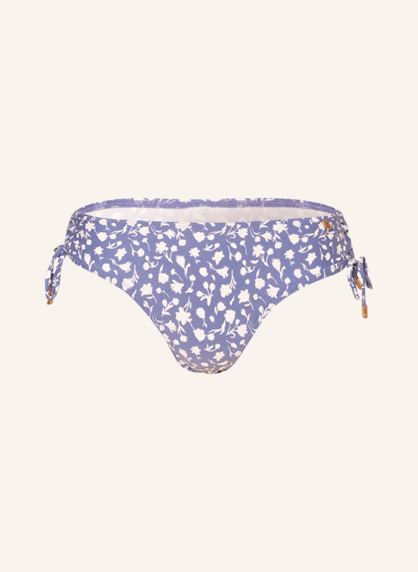 BEACHLIFE Basic bikini bottoms FLOWER FEST, Color: LIGHT BLUE/ WHITE (Image 1)