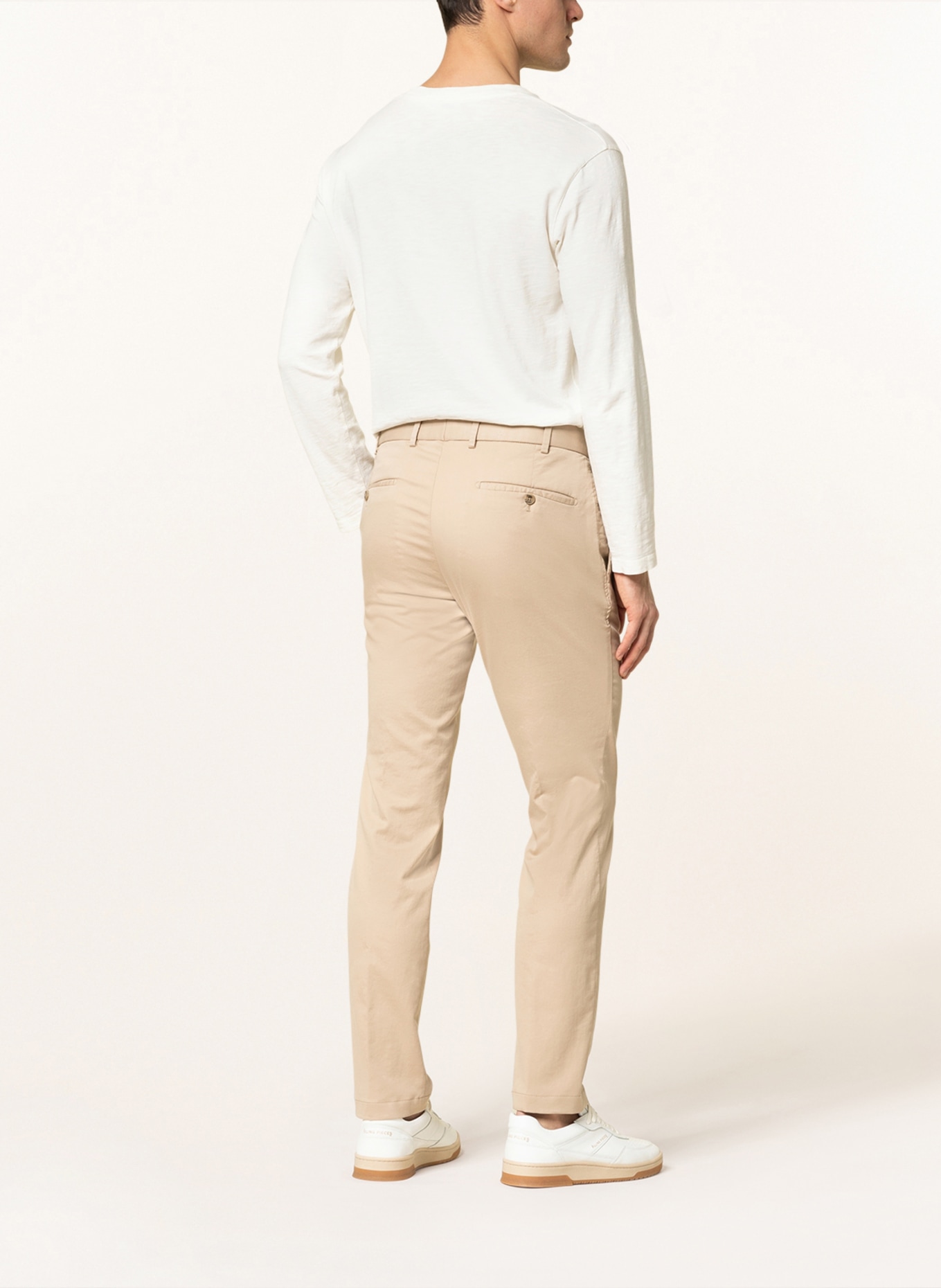 HILTL Chino kalhoty Extra Slim Fit, Barva: BÉŽOVÁ (Obrázek 3)