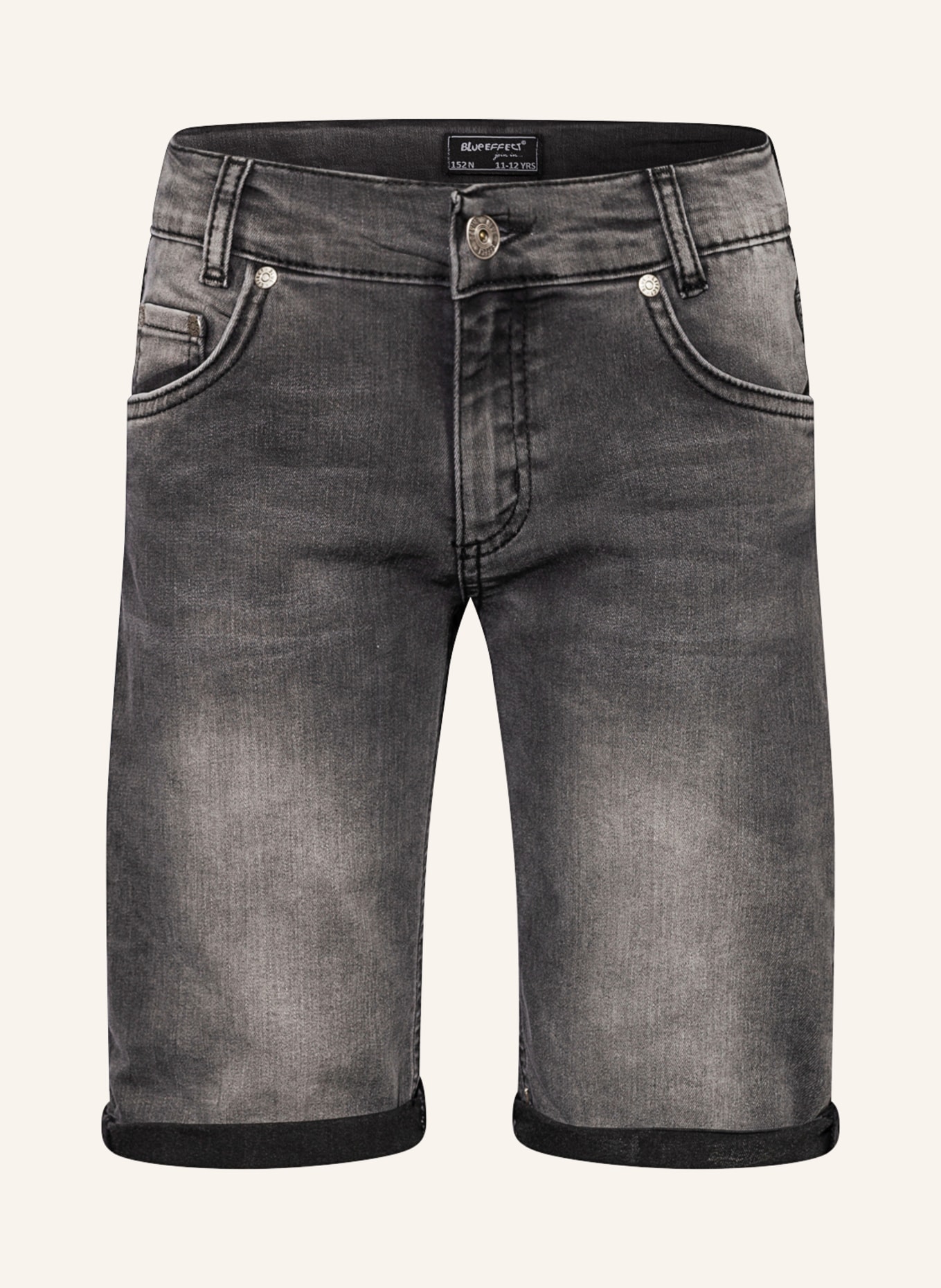 BLUE EFFECT Jeans-Shorts, Farbe: DUNKELGRAU (Bild 1)
