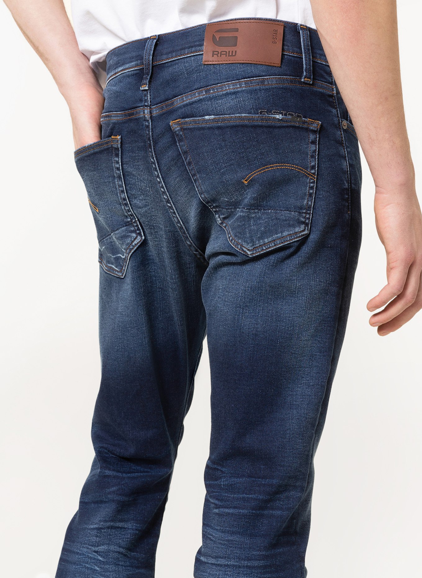 G-Star RAW Jeans 3301 Slim Fit, Farbe: B843 worn in dusk blue (Bild 5)