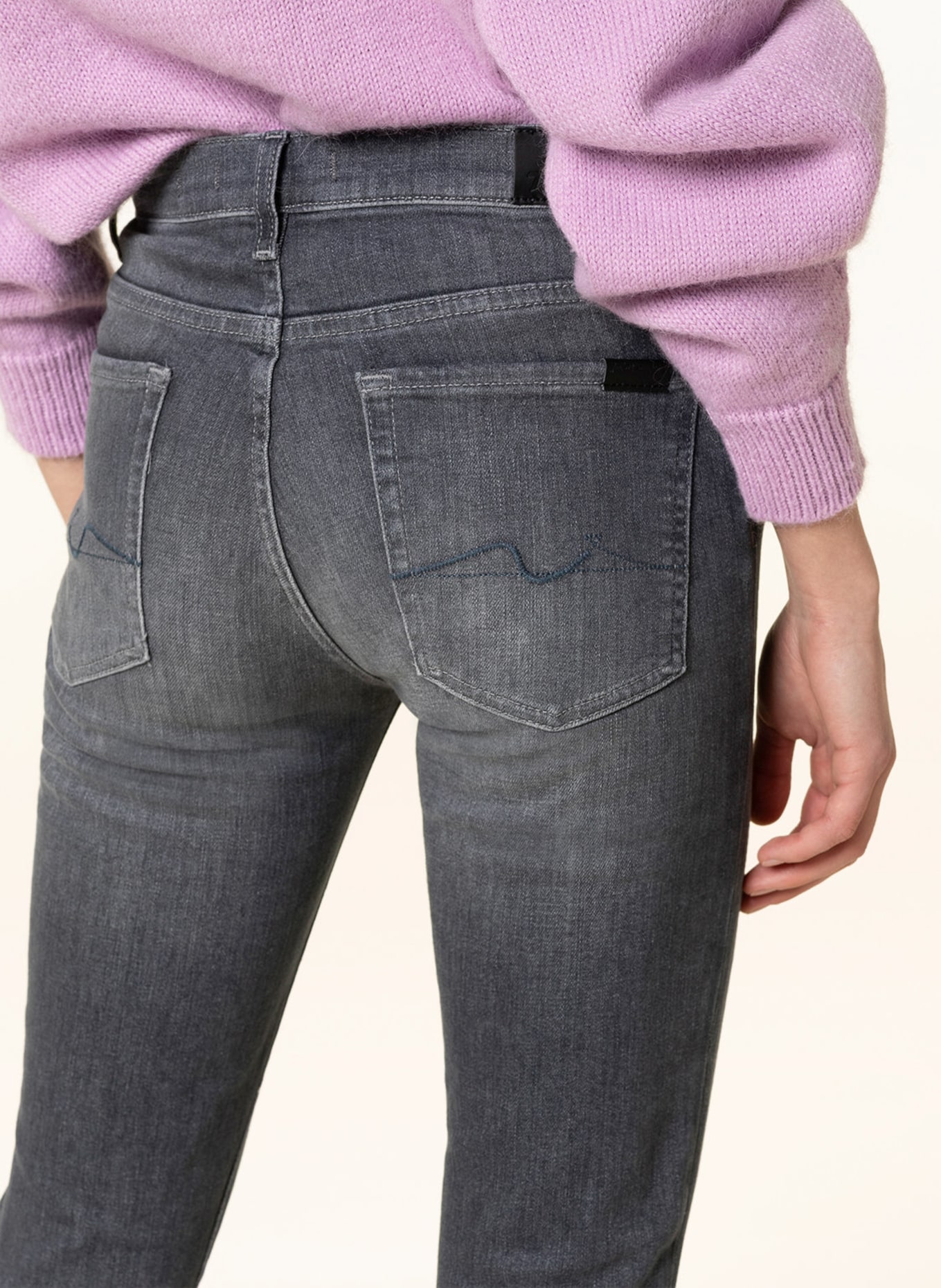 7 for all mankind Skinny Jeans SLIM ILLUSION, Farbe: PR Grey (Bild 5)