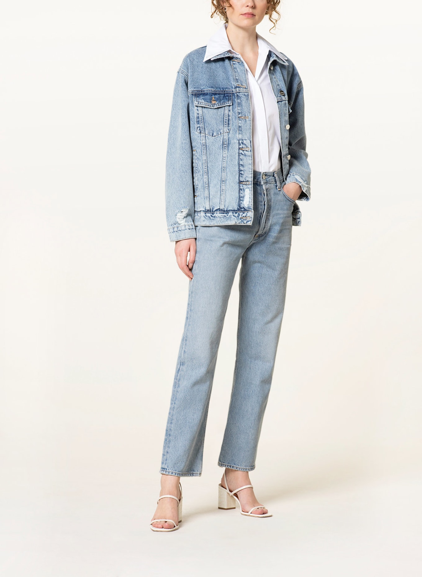 AGOLDE Straight jeans 90S PINCH WAIST, Color: SOUNDWAVE SOUNDWAVE (Image 2)