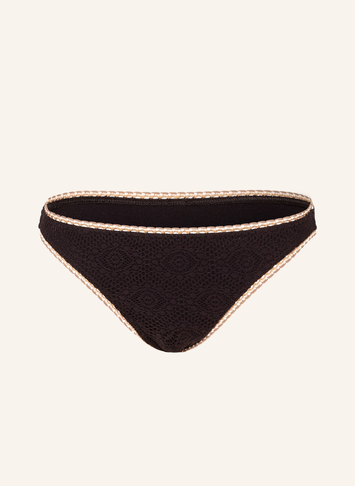 BANANA MOON COUTURE Basic-Bikini-Hose BREEDA CROCHET, Farbe: SCHWARZ (Bild 1)