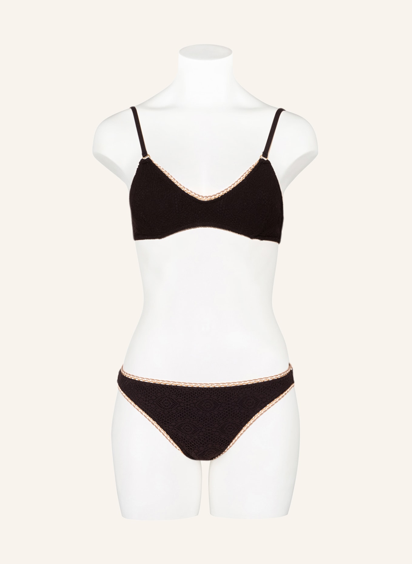 BANANA MOON COUTURE Basic-Bikini-Hose BREEDA CROCHET, Farbe: SCHWARZ (Bild 2)