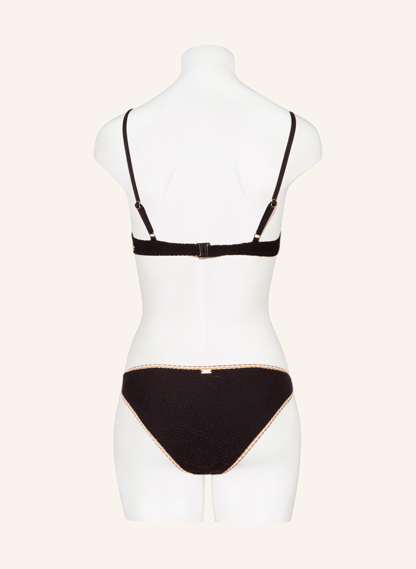 BANANA MOON COUTURE Basic-Bikini-Hose BREEDA CROCHET, Farbe: SCHWARZ (Bild 3)
