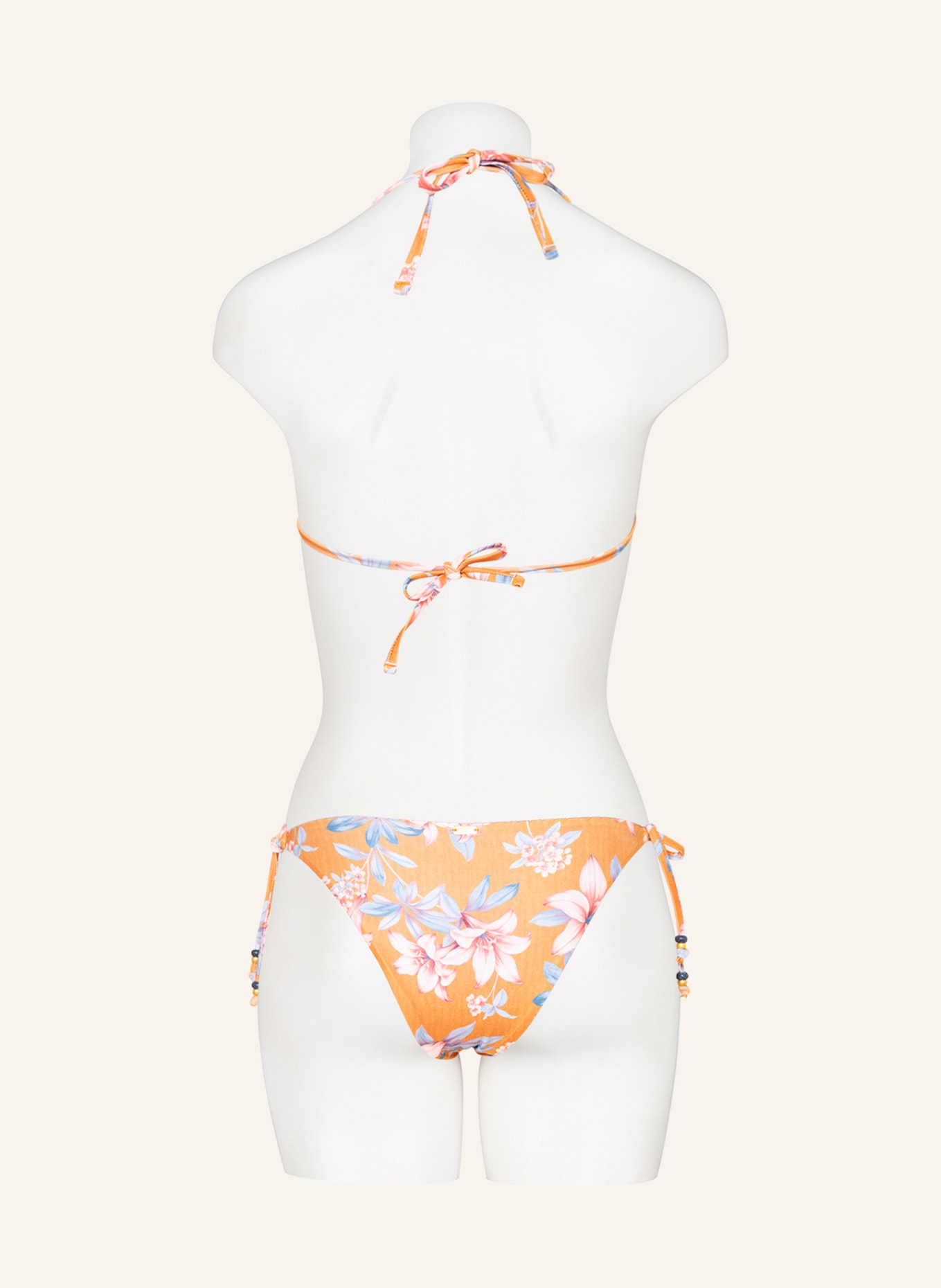 BANANA MOON COUTURE Bikini-Hose PALAPAS TAKA, Farbe: DUNKELORANGE/ BLAUGRAU (Bild 3)