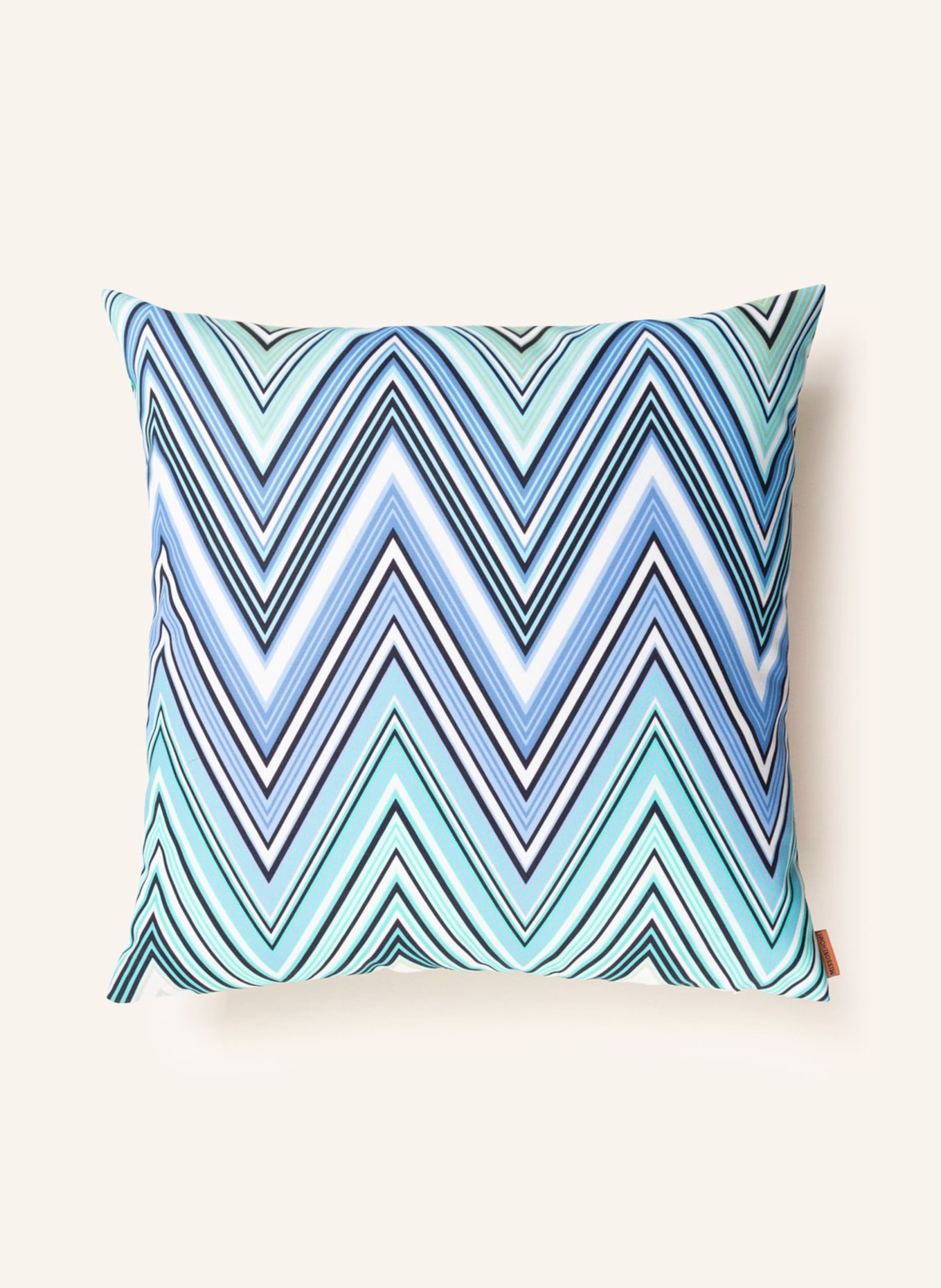 MISSONI Home Decorative cushion KEW, Color: BLUE/ LIGHT GREEN/ WHITE (Image 1)