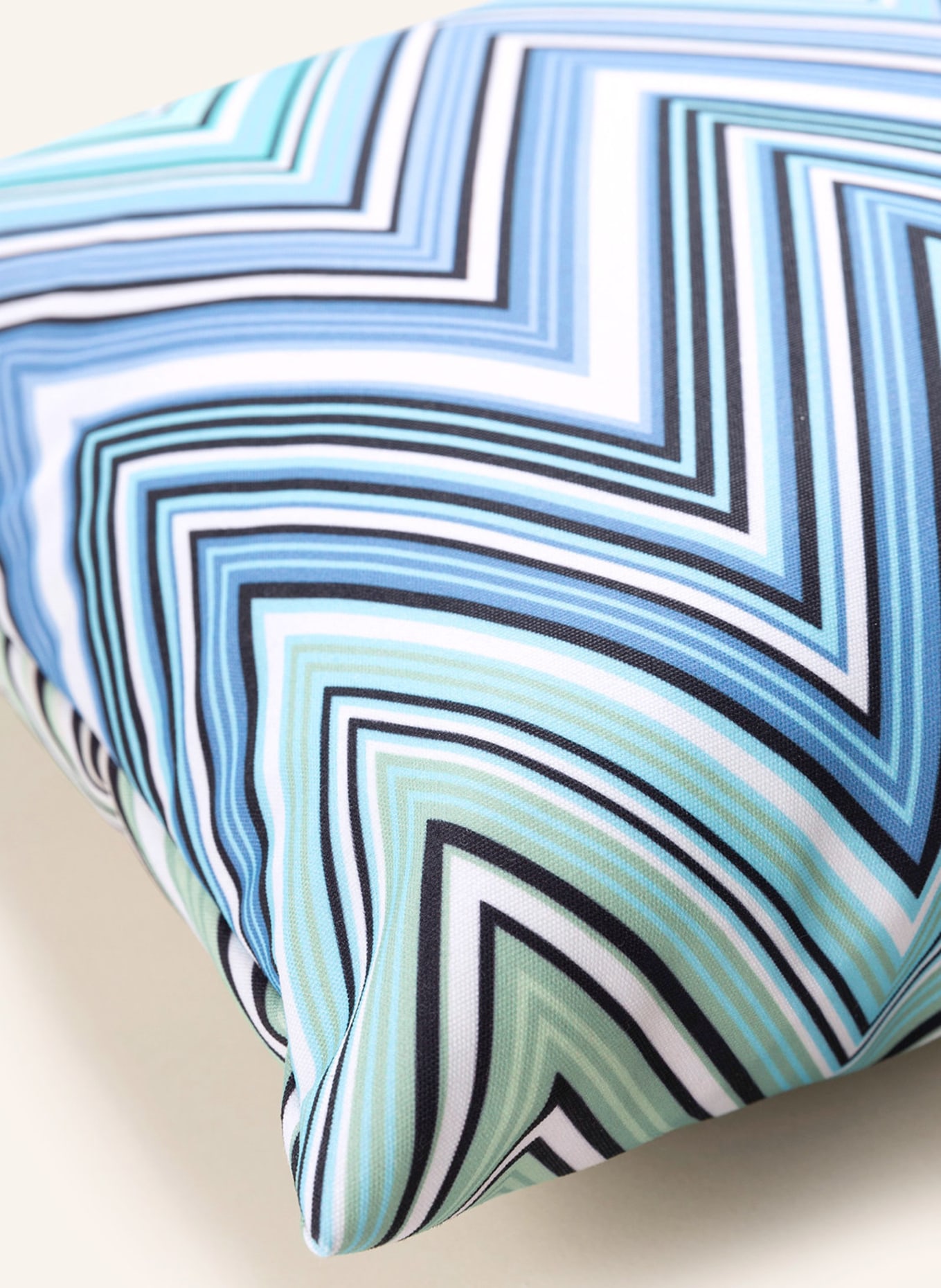 MISSONI Home Decorative cushion KEW, Color: BLUE/ LIGHT GREEN/ WHITE (Image 3)