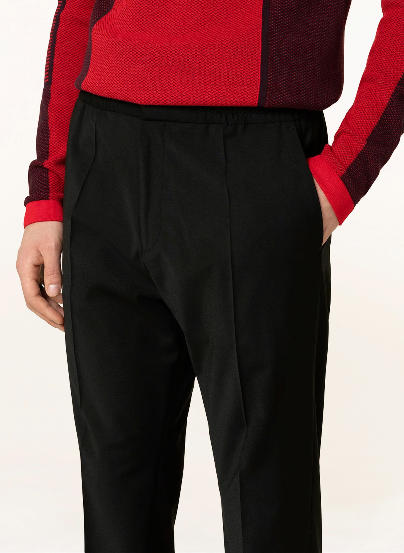 HUGO Pants HOWARD in jogger style extra slim fit, Color: BLACK (Image 5)