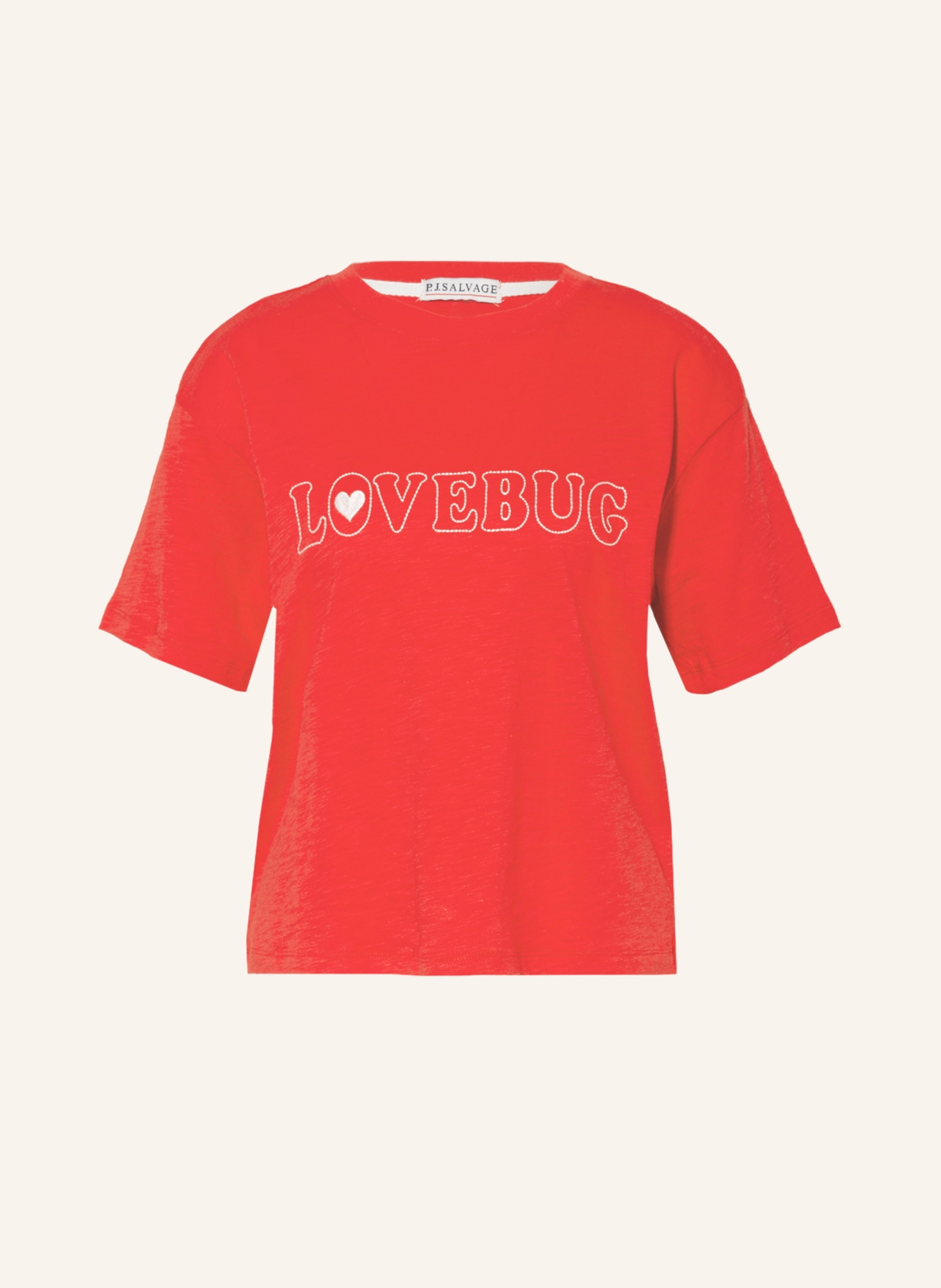 P.J.Salvage Lounge shirt, Color: RED (Image 1)