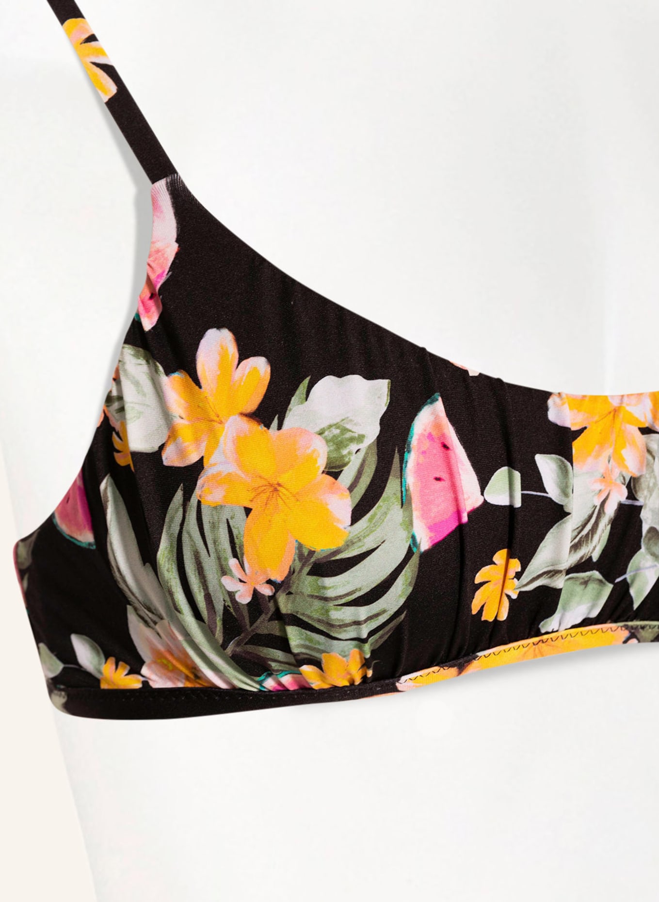 BANANA MOON Bustier-Bikini-Top WAILANI , Farbe: SCHWARZ/ PINK/ GRÜN (Bild 4)