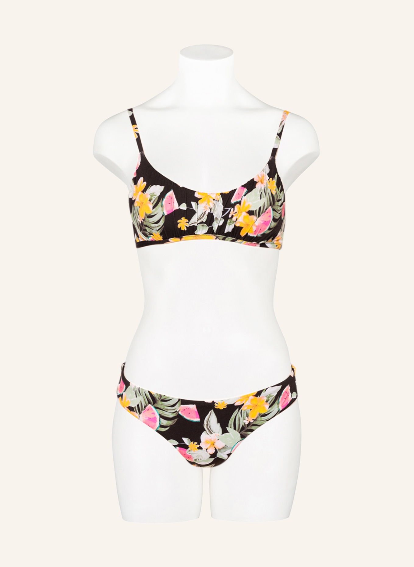 BANANA MOON Bikini-Hose WAILANI, Farbe: SCHWARZ/ GRÜN/ PINK (Bild 2)