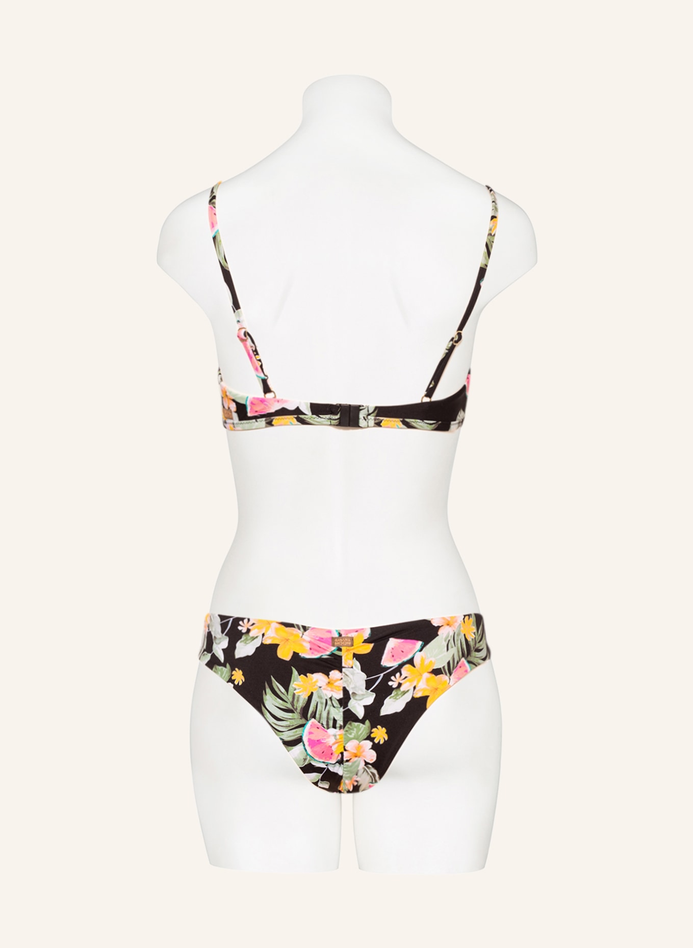 BANANA MOON Bikini-Hose WAILANI, Farbe: SCHWARZ/ GRÜN/ PINK (Bild 3)