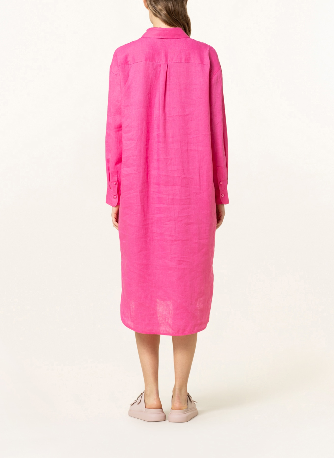 MRS & HUGS Shirt dress made of linen , Color: PINK (Image 3)