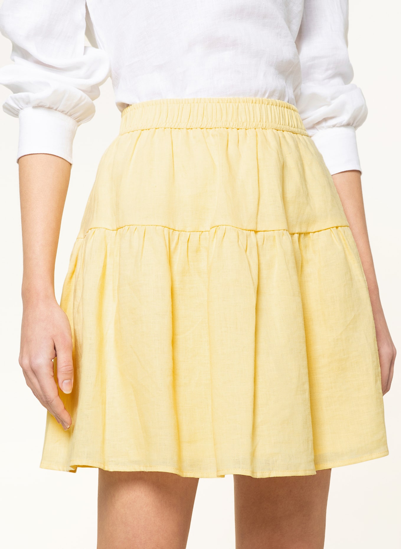 MRS & HUGS Linen skirt, Color: YELLOW (Image 5)