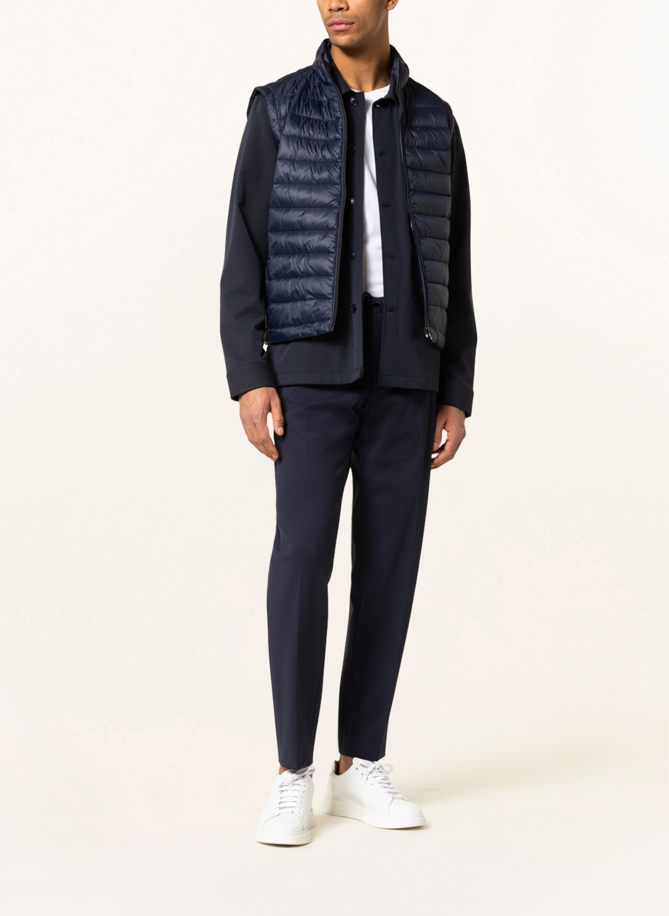BOSS Quilted vest CALANO, Color: DARK BLUE (Image 2)
