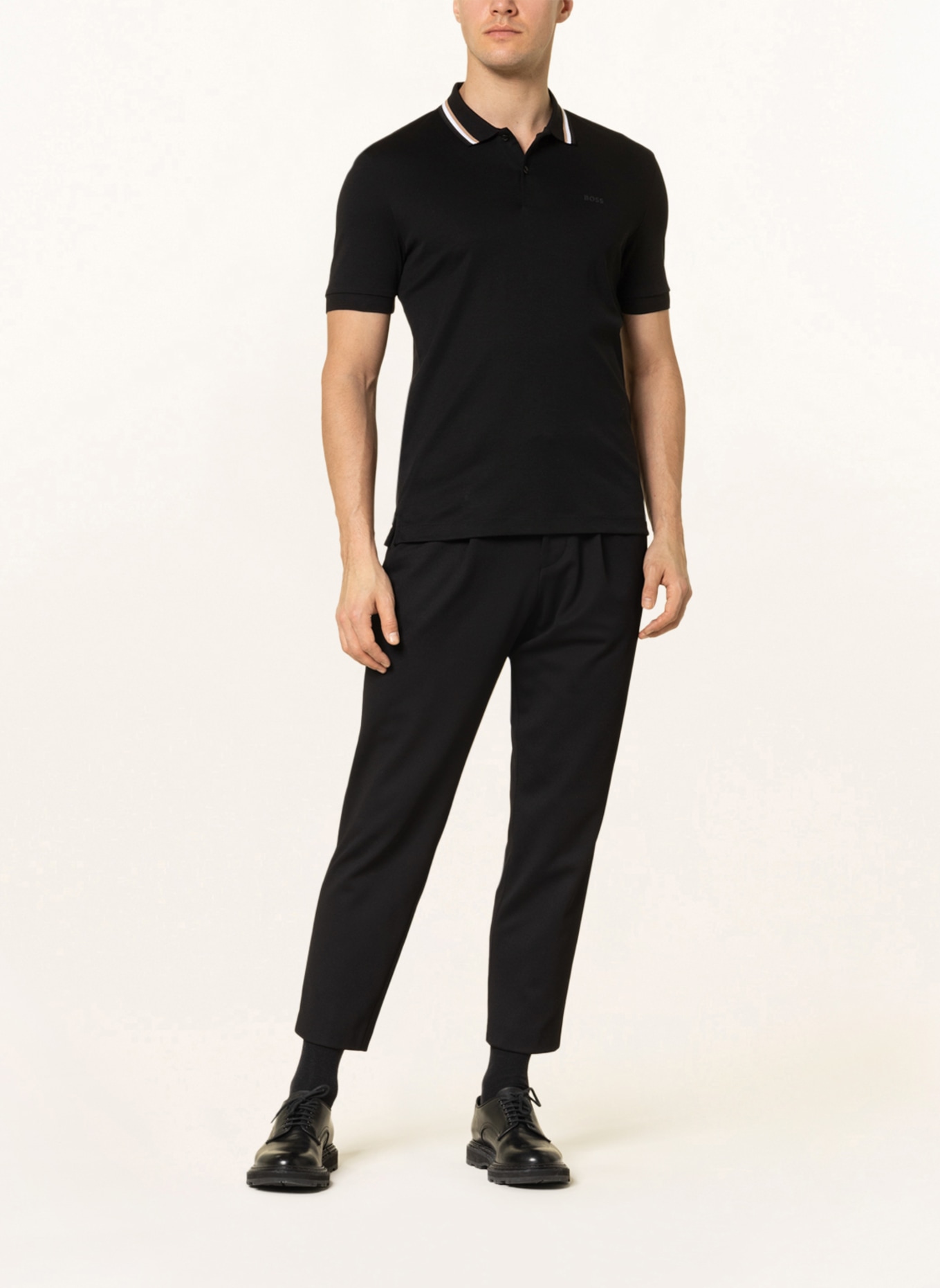 BOSS Polo shirt PENROSE Slim Fit: BLACK