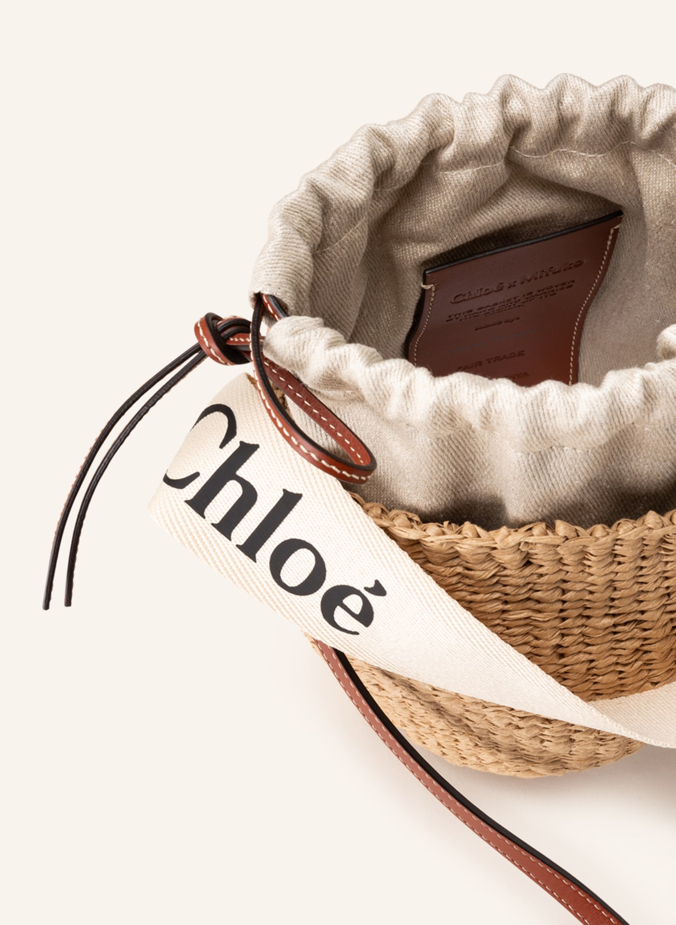 Chloé Pouch bag WOODY, Color: WHITE (Image 3)