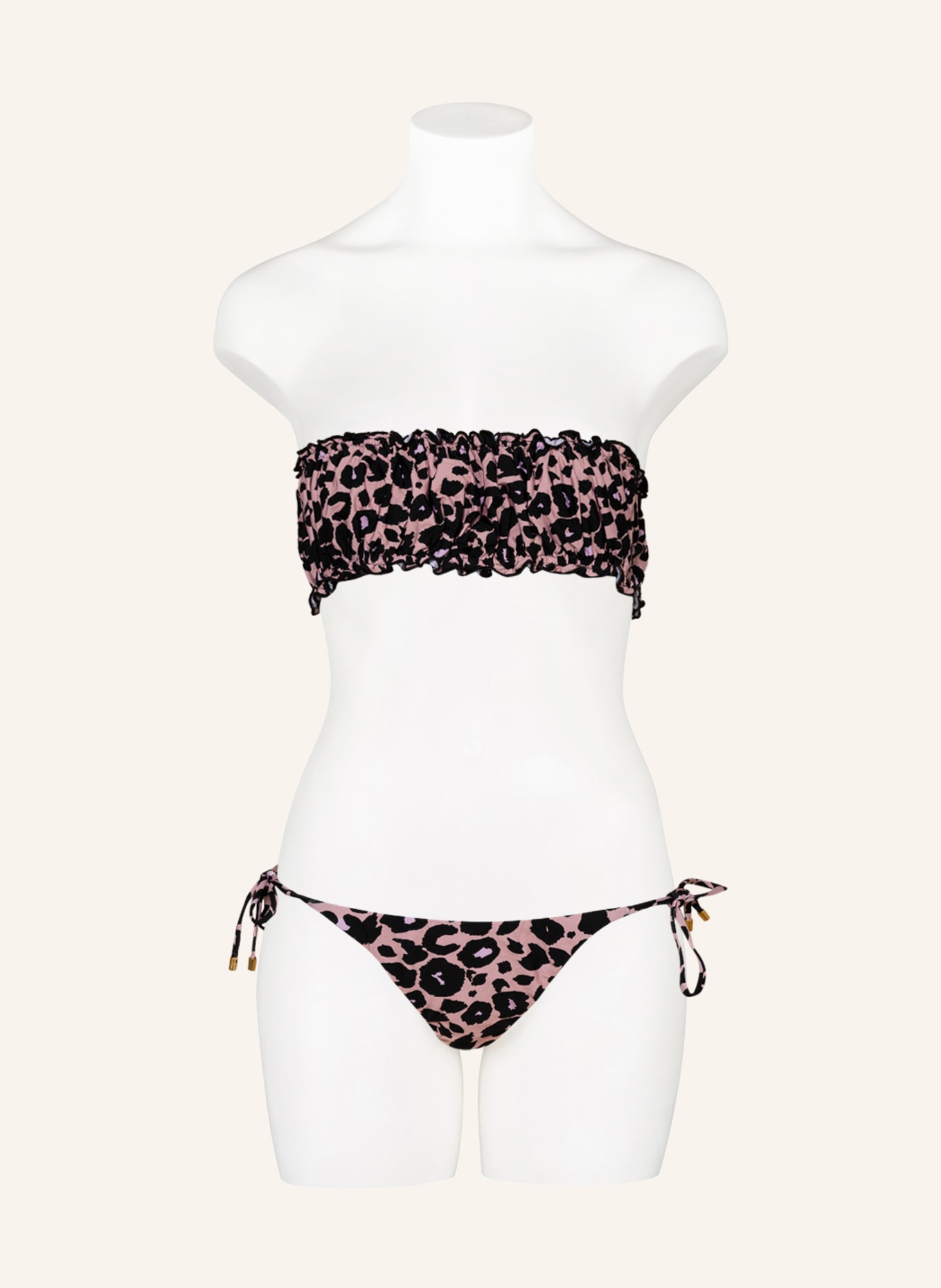 PILYQ Triangle bikini bottoms NALA, Color: BLACK/ NUDE (Image 2)