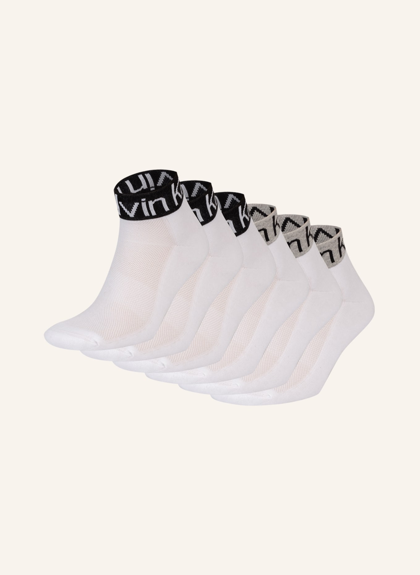 Calvin Klein 6er-Pack Socken , Farbe: 002 white combo (Bild 1)