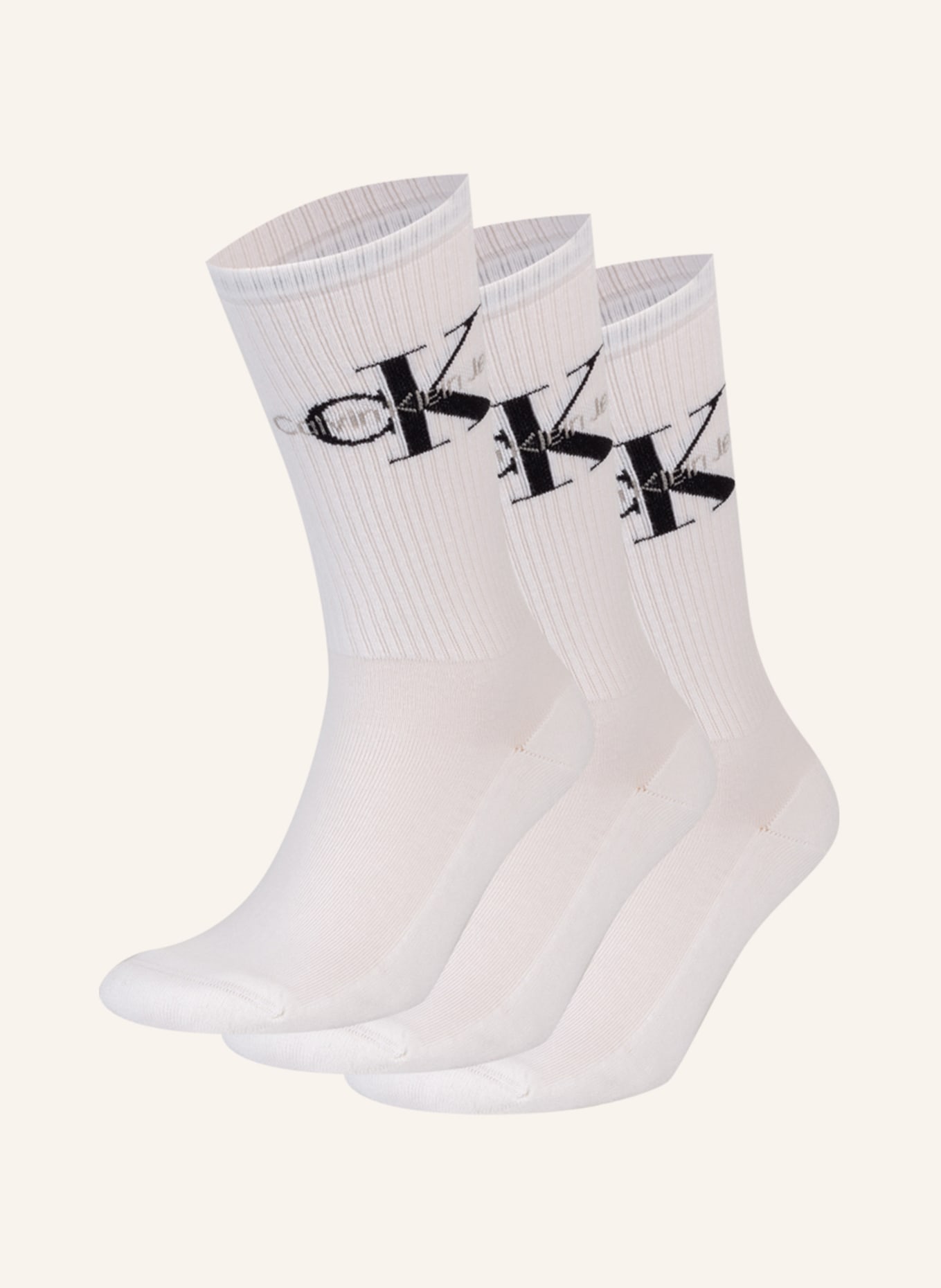 Calvin Klein 3er-Pack Socken, Farbe: 001 WHITE (Bild 1)
