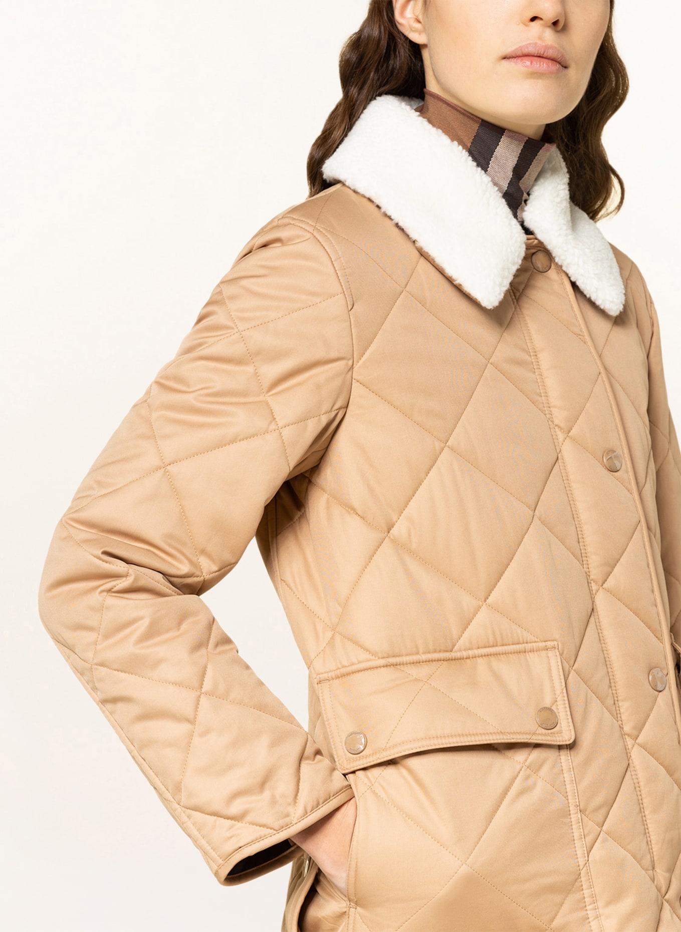 BURBERRY Quilted jacket KEMPTOWN, Color: CAMEL (Image 4)