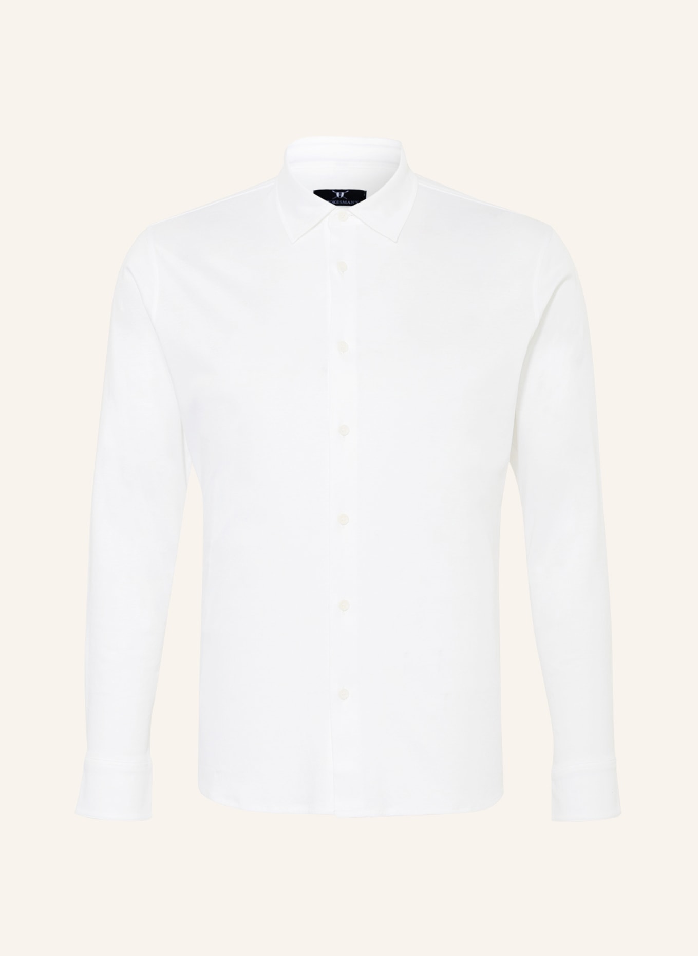 STROKESMAN'S Jersey shirt slim fit, Color: WHITE (Image 1)
