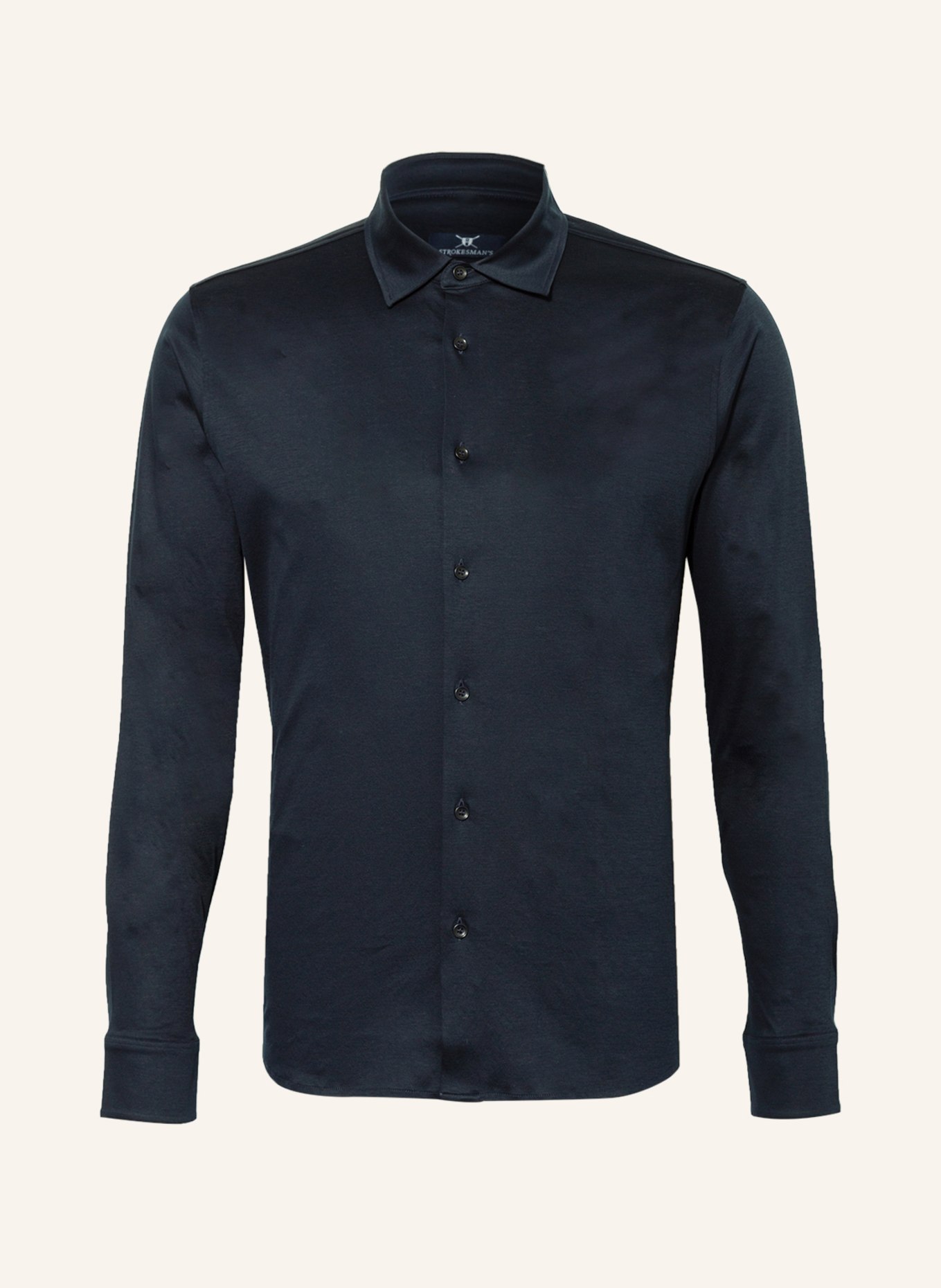 STROKESMAN'S Jerseyhemd Slim Fit, Farbe: DUNKELBLAU (Bild 1)