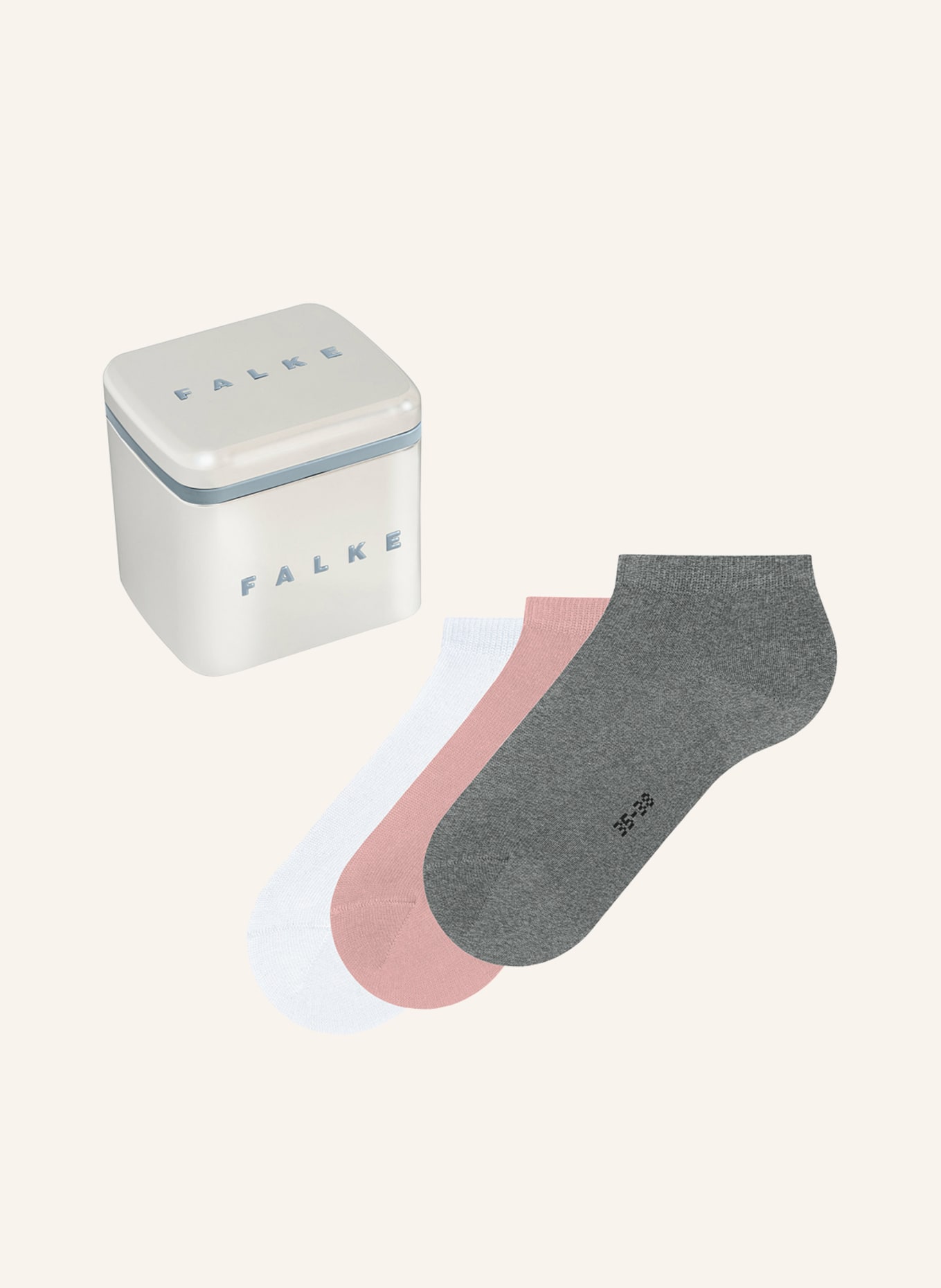 FALKE 3er-pack sneaker socks HAPPY BOX with gift box, Color: 0020 SORTIMENT (Image 2)