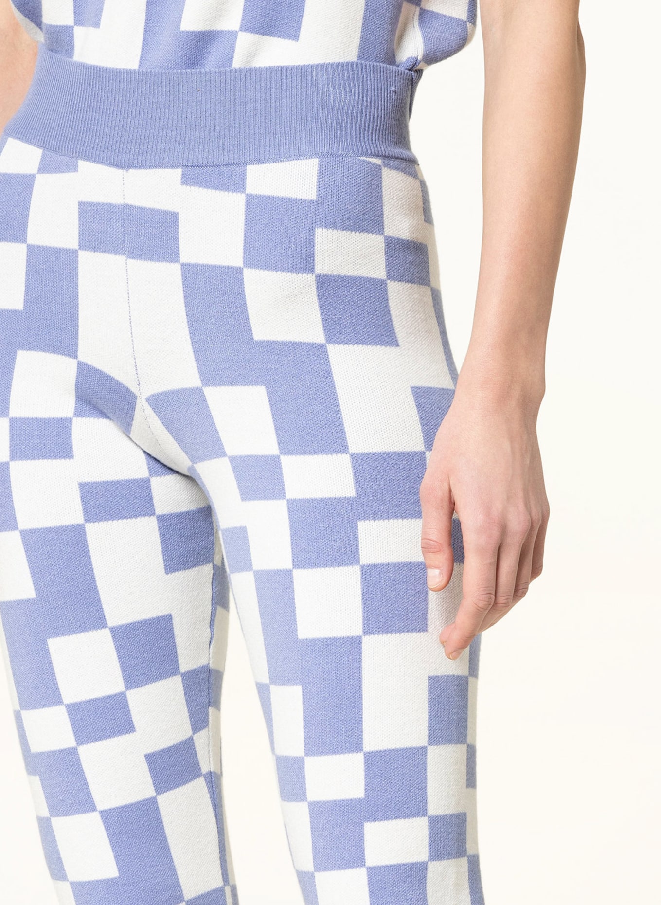 ENVII Trousers ENCAROL , Color: LIGHT BLUE/ WHITE (Image 5)
