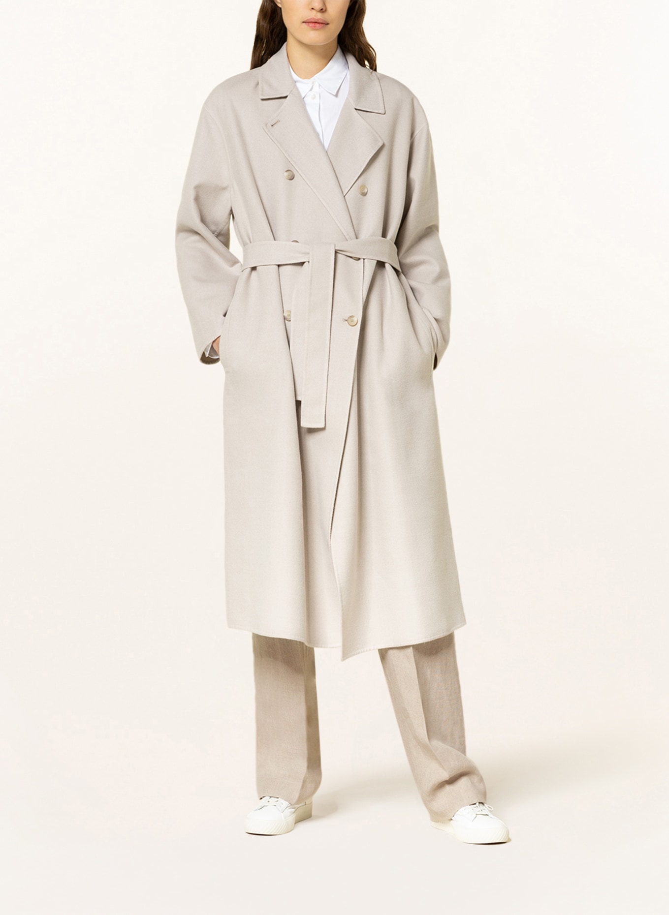 FABIANA FILIPPI Wool coat , Color: LIGHT GRAY (Image 2)