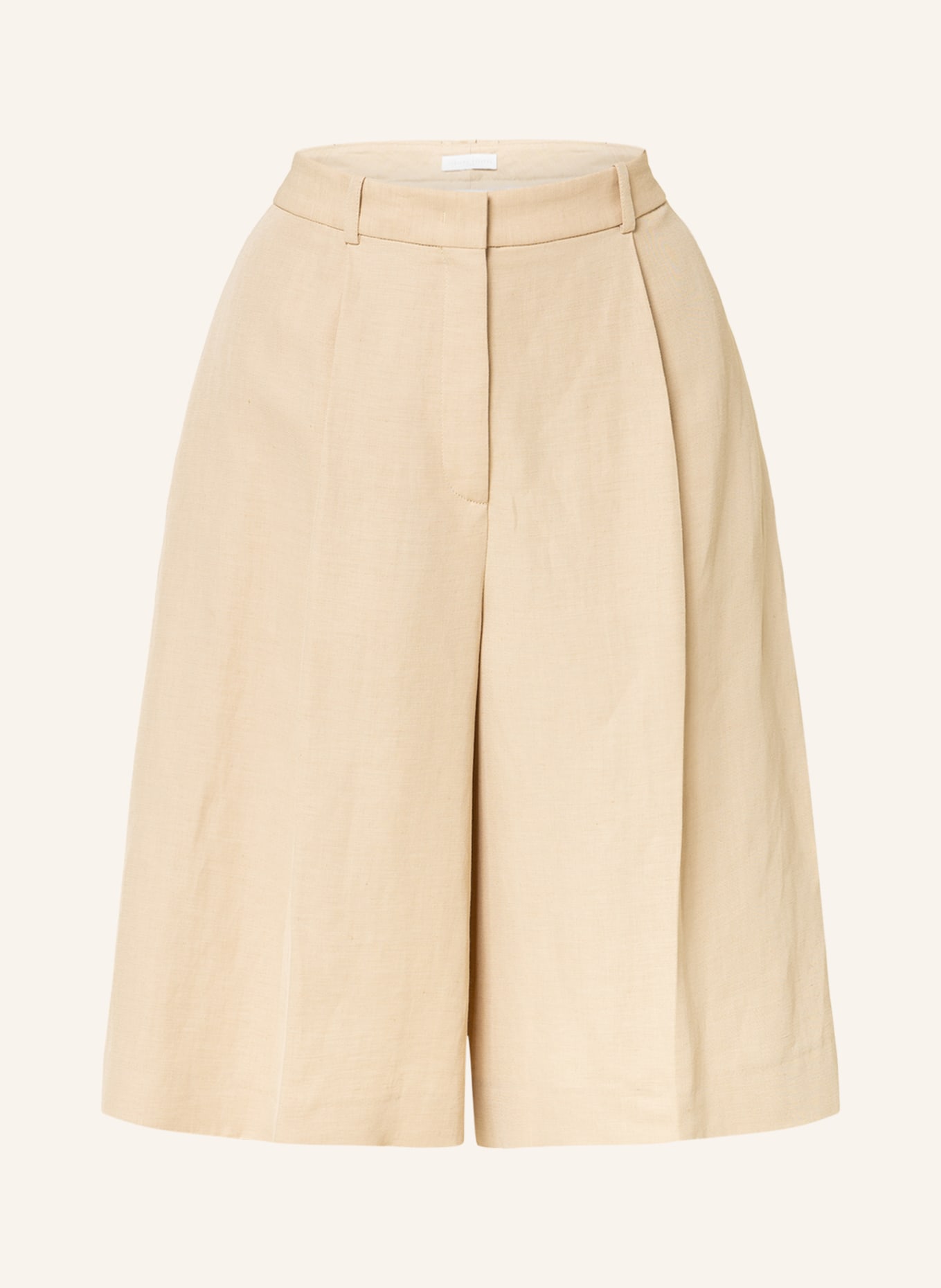 FABIANA FILIPPI Shorts with linen, Color: BEIGE (Image 1)